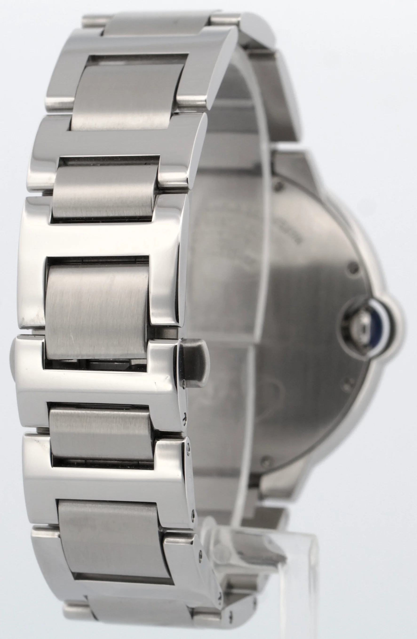 Cartier Ballon Bleu Stainless Steel PAVE DIAMOND Roman 42mm W69012Z4 3001 Watch - Image 6