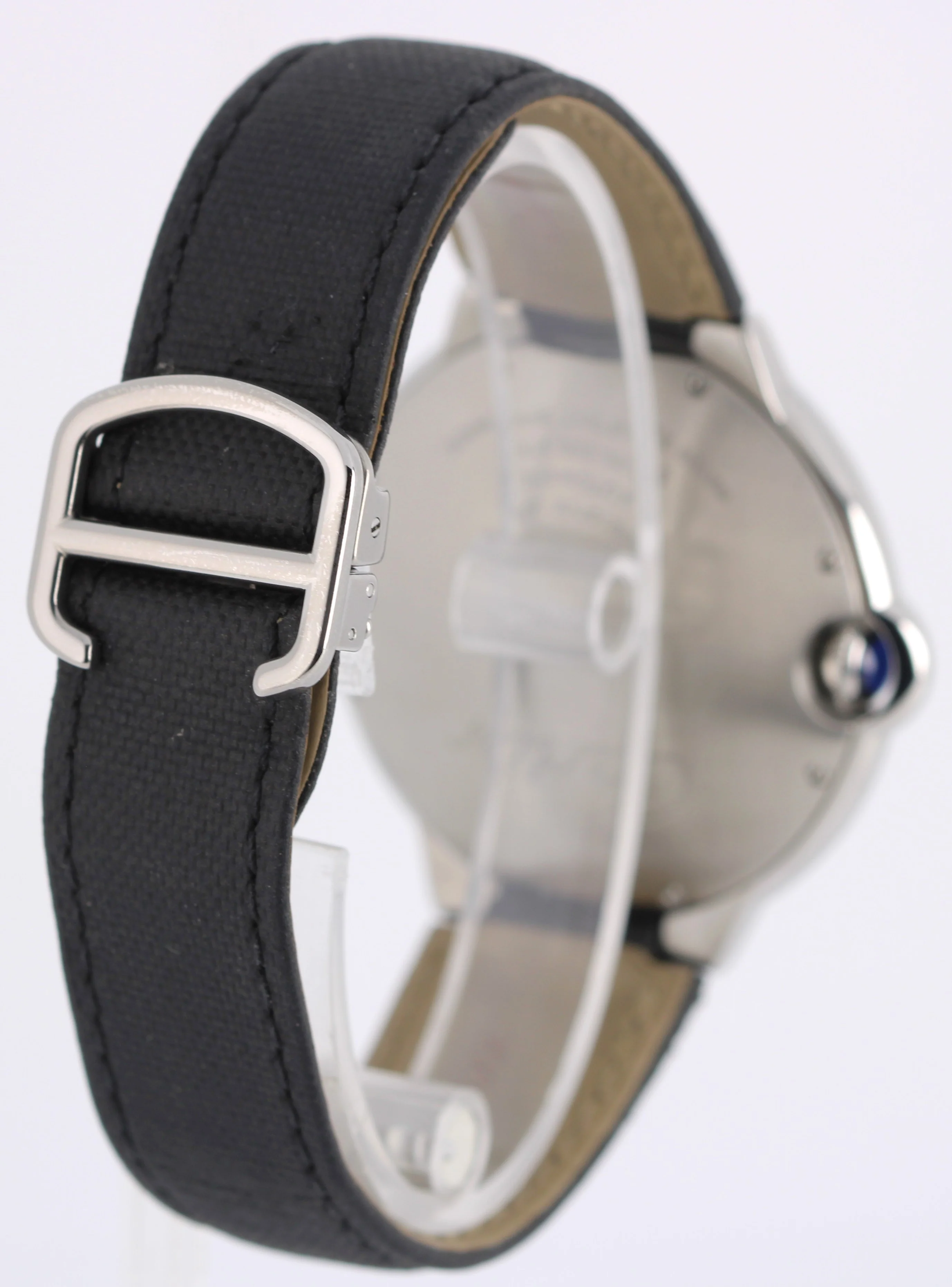 Cartier Ballon Bleu Steel Black Roman Numeral Guilloche 42mm 3765 Watch BOX - Image 5