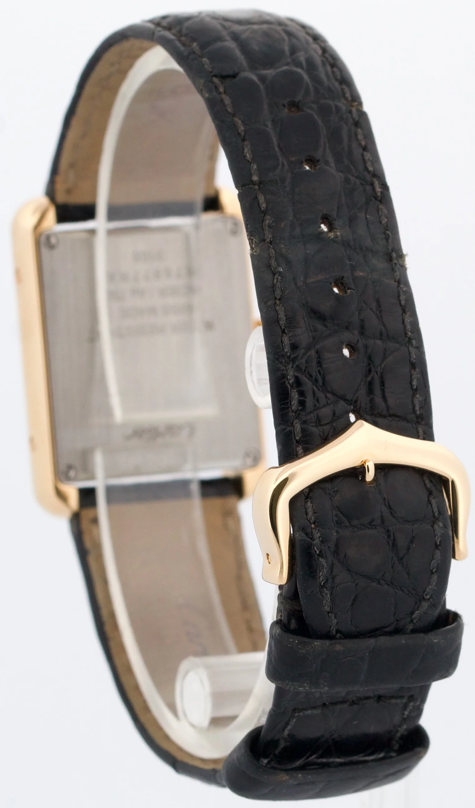 Cartier Lady Tank Solo 18K Gold SILVER WHITE Quartz 31mm x 24mm 3168 W5200002 - Image 5