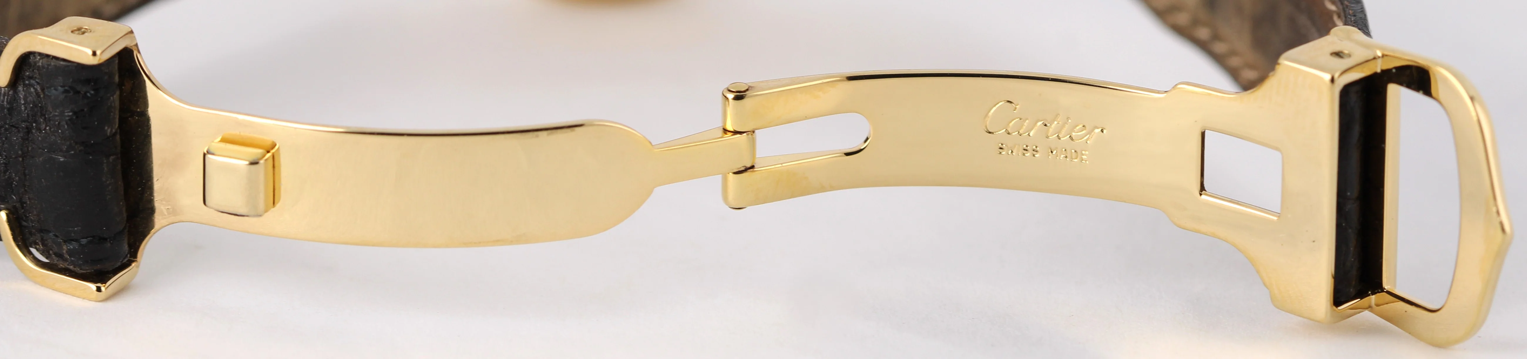 Cartier Must de Cartier Vermeil Gold 925 Silver White Gray 30mm 590003 Watch - Image 10