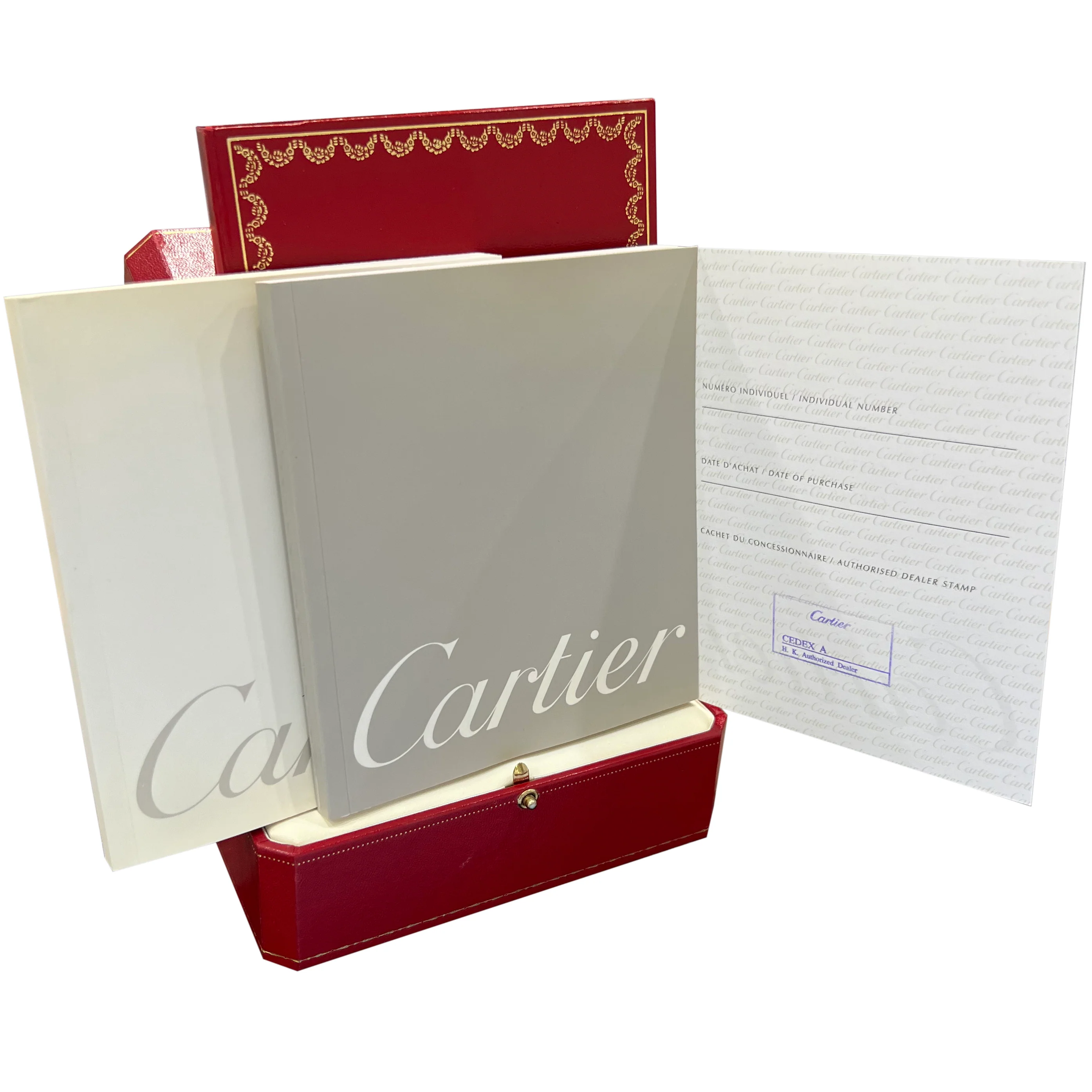 PAPERS Cartier Panthere Midsize White Roman 27mm Quartz Watch 1310 W25054P5 BOX - Image 2