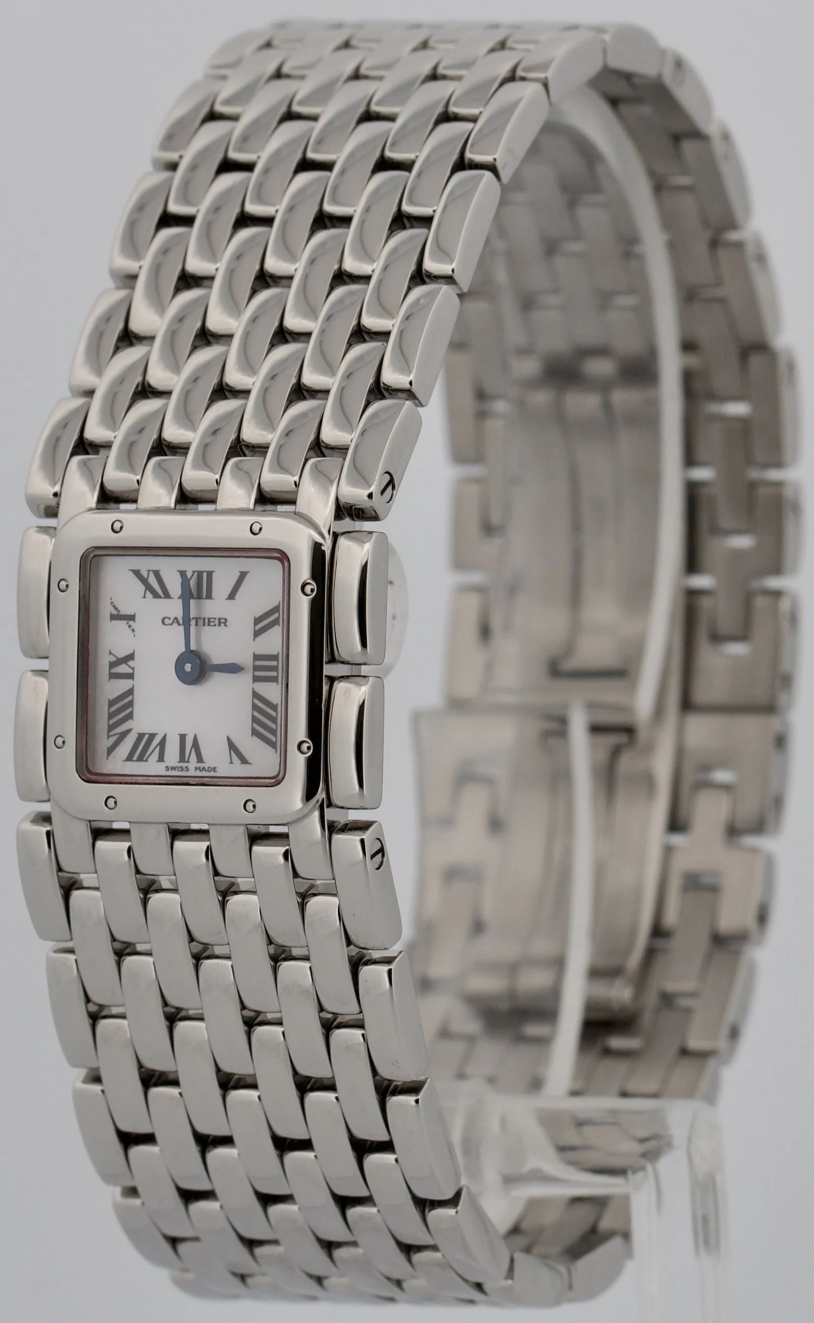 Cartier Panthere Ruban MOTHER OF PEARL Steel Quartz 21mm W61001T9 / 2420 Watch - Image 3