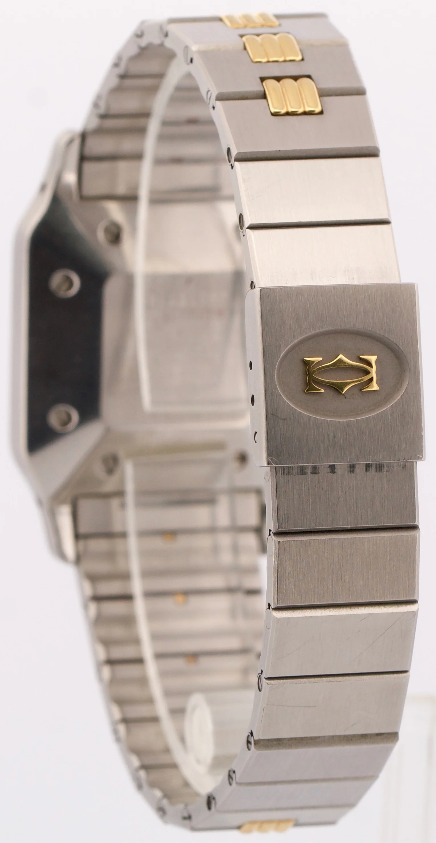 Cartier Santos Carree Two-Tone WHITE ROMAN 18k Steel Automatic 29mmX41mm 2961 - Image 5