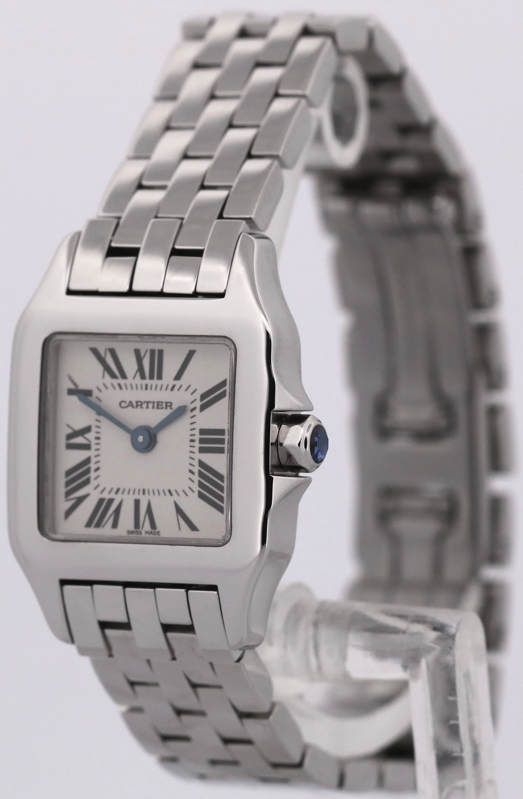 Cartier Santos Demoiselle 20mm IVORY ROMAN Stainless Steel Quartz W25065Z5 2698 - Image 3