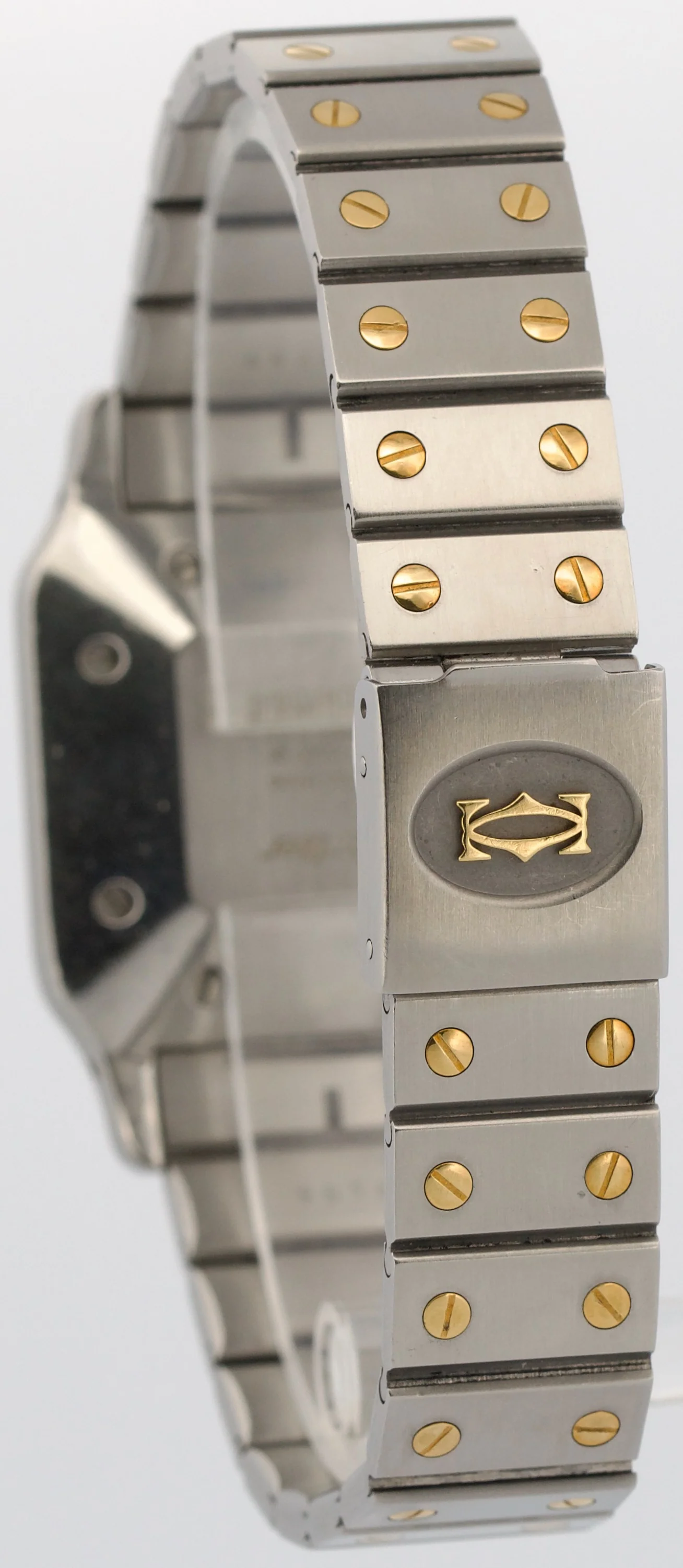 Cartier Santos Two-Tone 18k Gold Stainless Steel WHITE Roman Automatic 29mm 2961 - Image 5