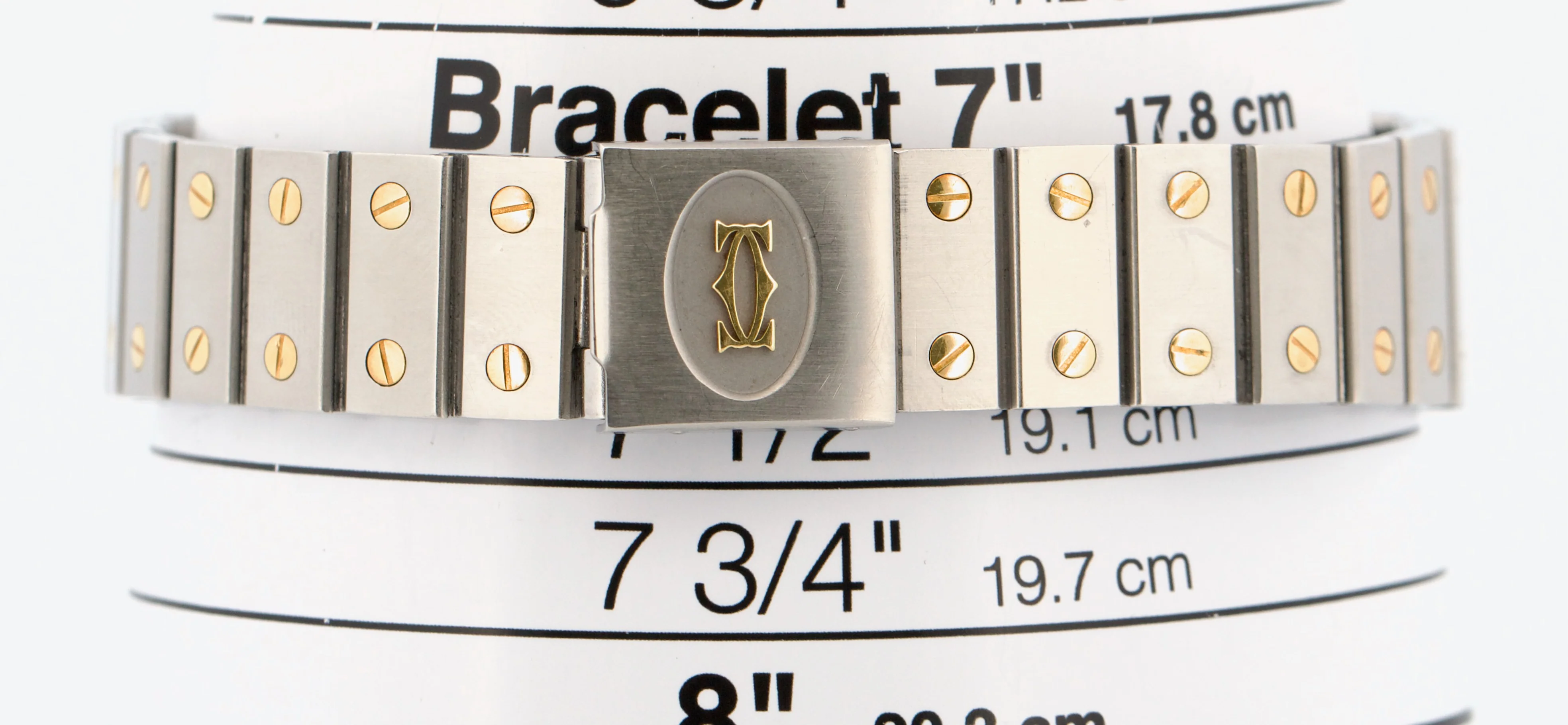 Cartier Santos Two-Tone 18k Gold Stainless Steel WHITE Roman Automatic 29mm 2961 - Image 9