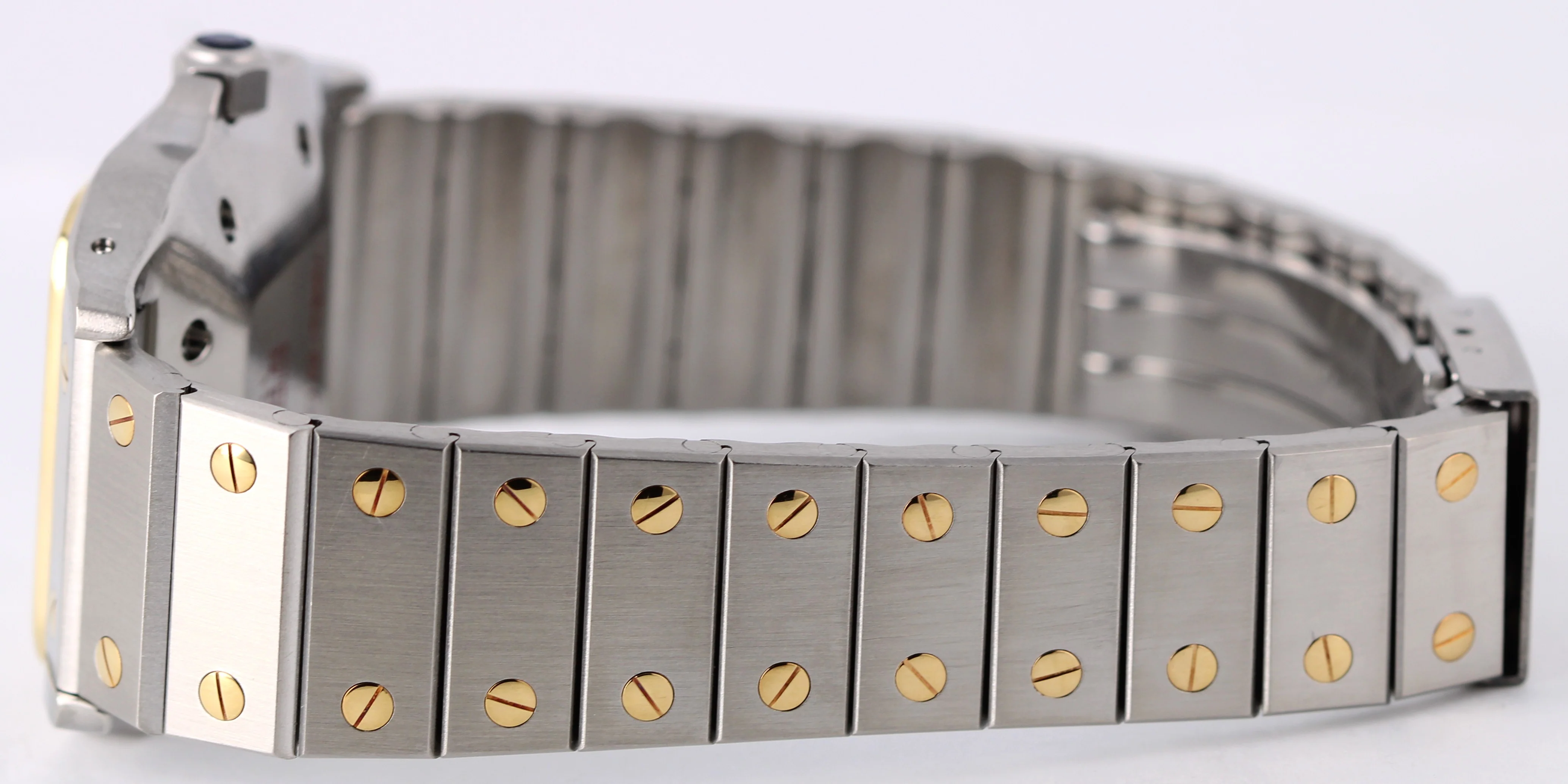 Cartier Santos Galbee Two-Tone 18k Steel White Roman 29mmX41mm 1172961 Watch - Image 7