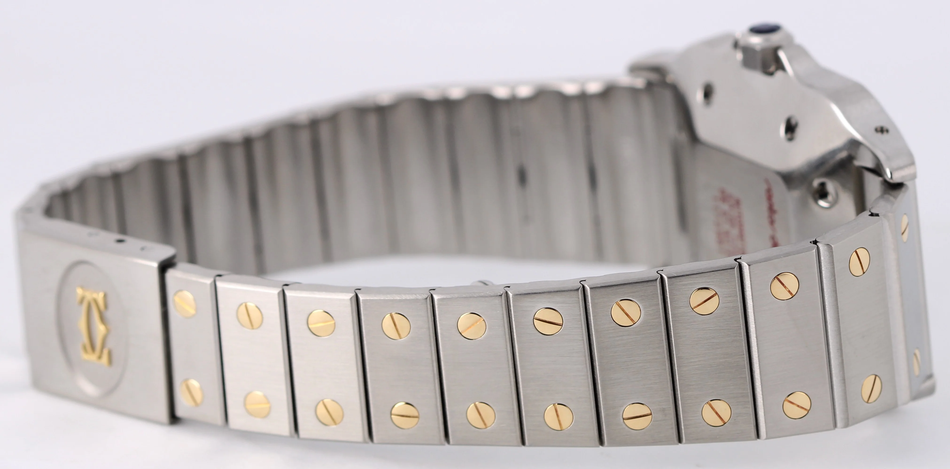 Cartier Santos Galbee Two-Tone 18k Steel White Roman 29mmX41mm 1172961 Watch - Image 8
