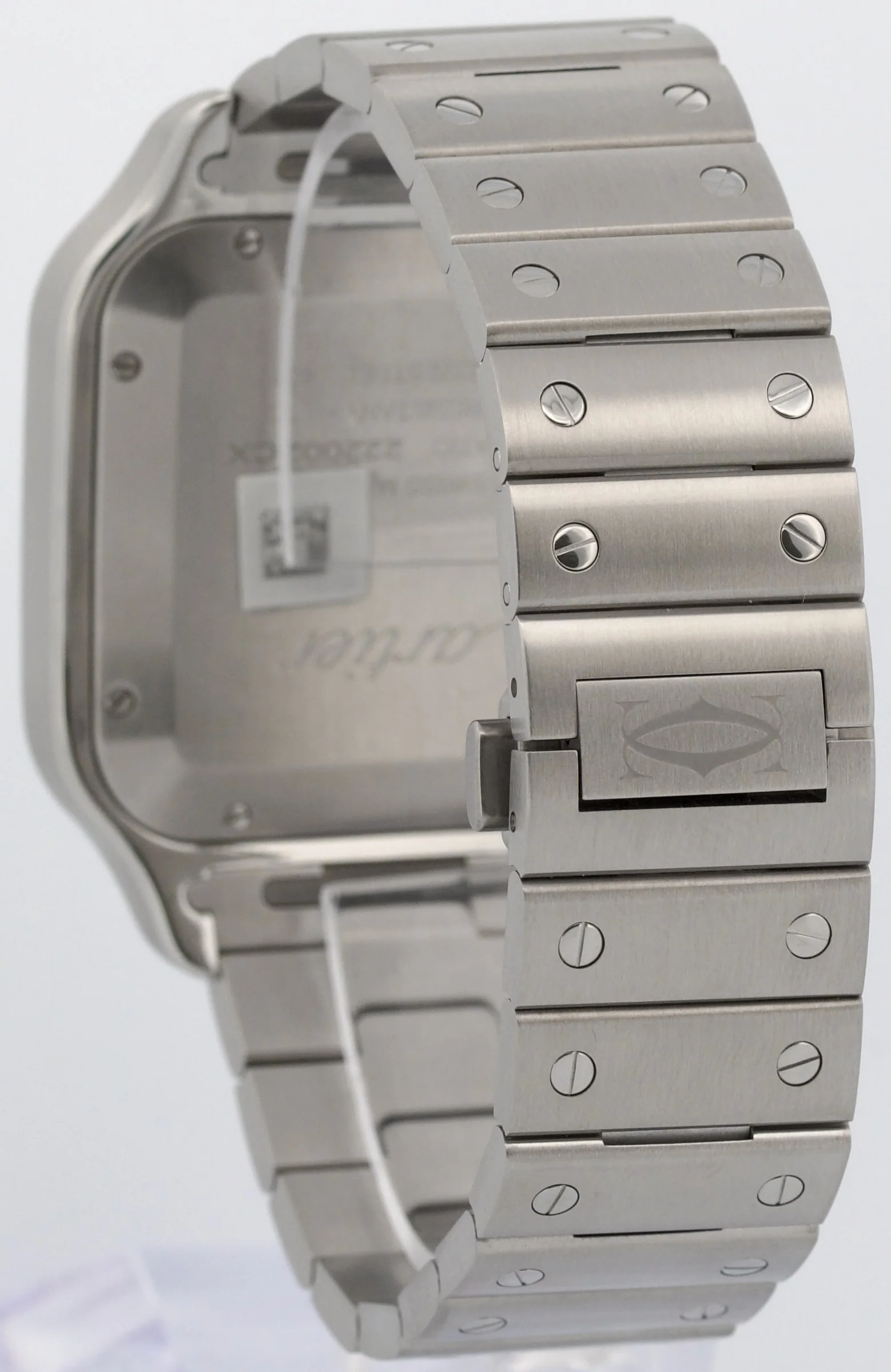 Cartier Santos WHITE ROMAN Stainless Steel 39.8mm Automatic 4072 WSSA0018 Watch - Image 5