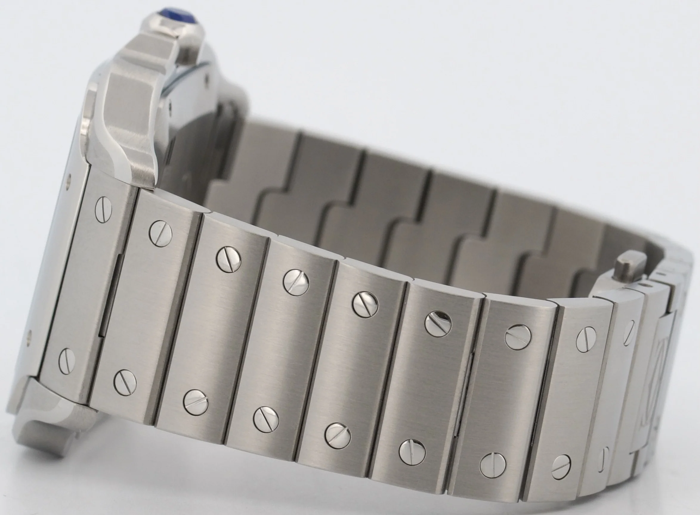 Cartier Santos WHITE ROMAN Stainless Steel 39.8mm Automatic 4072 WSSA0018 Watch - Image 7