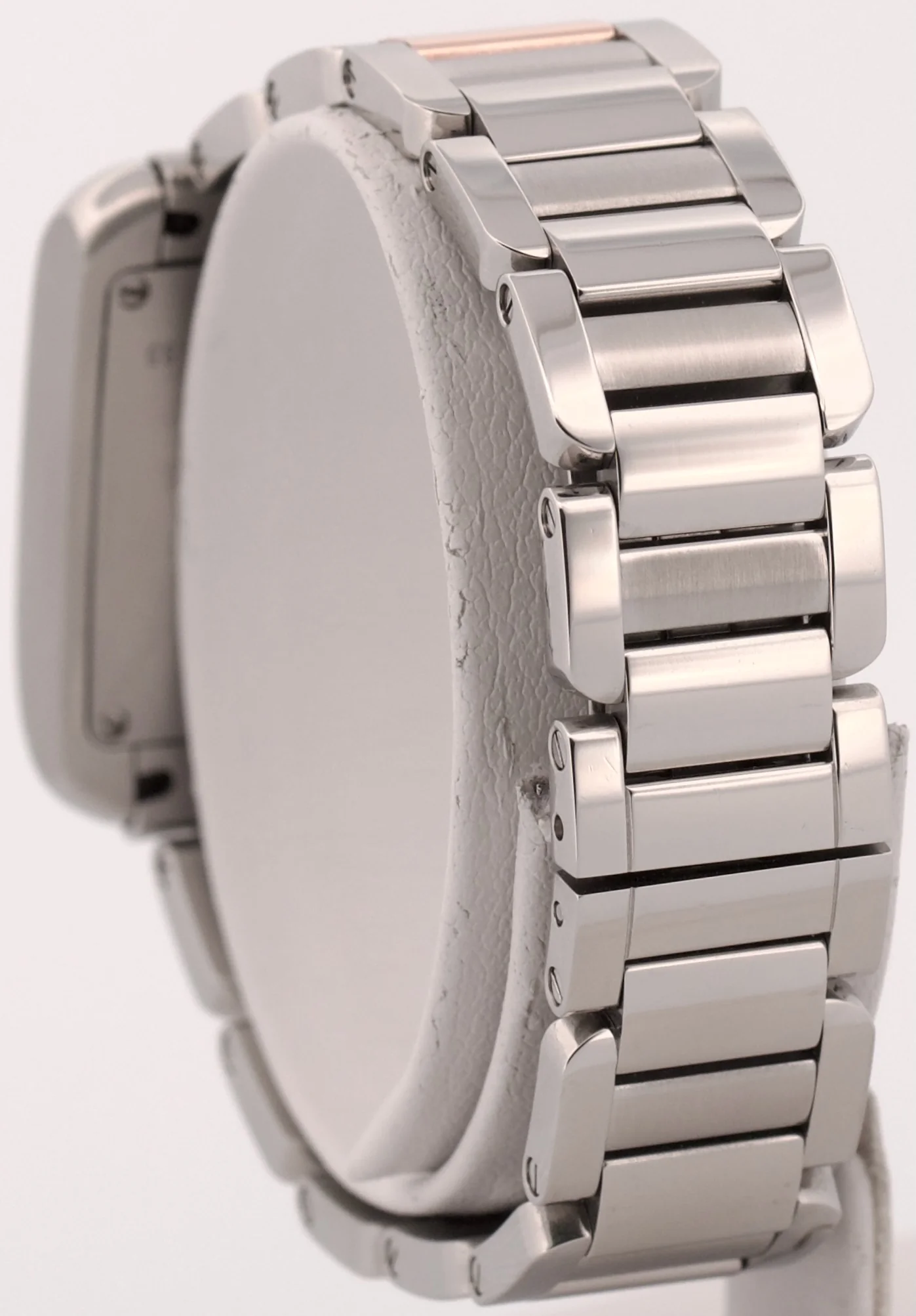 Cartier Tank Anglaise SILVER 23mm Two-Tone 18K Rose Gold Steel 3485 / W5310019 - Image 5