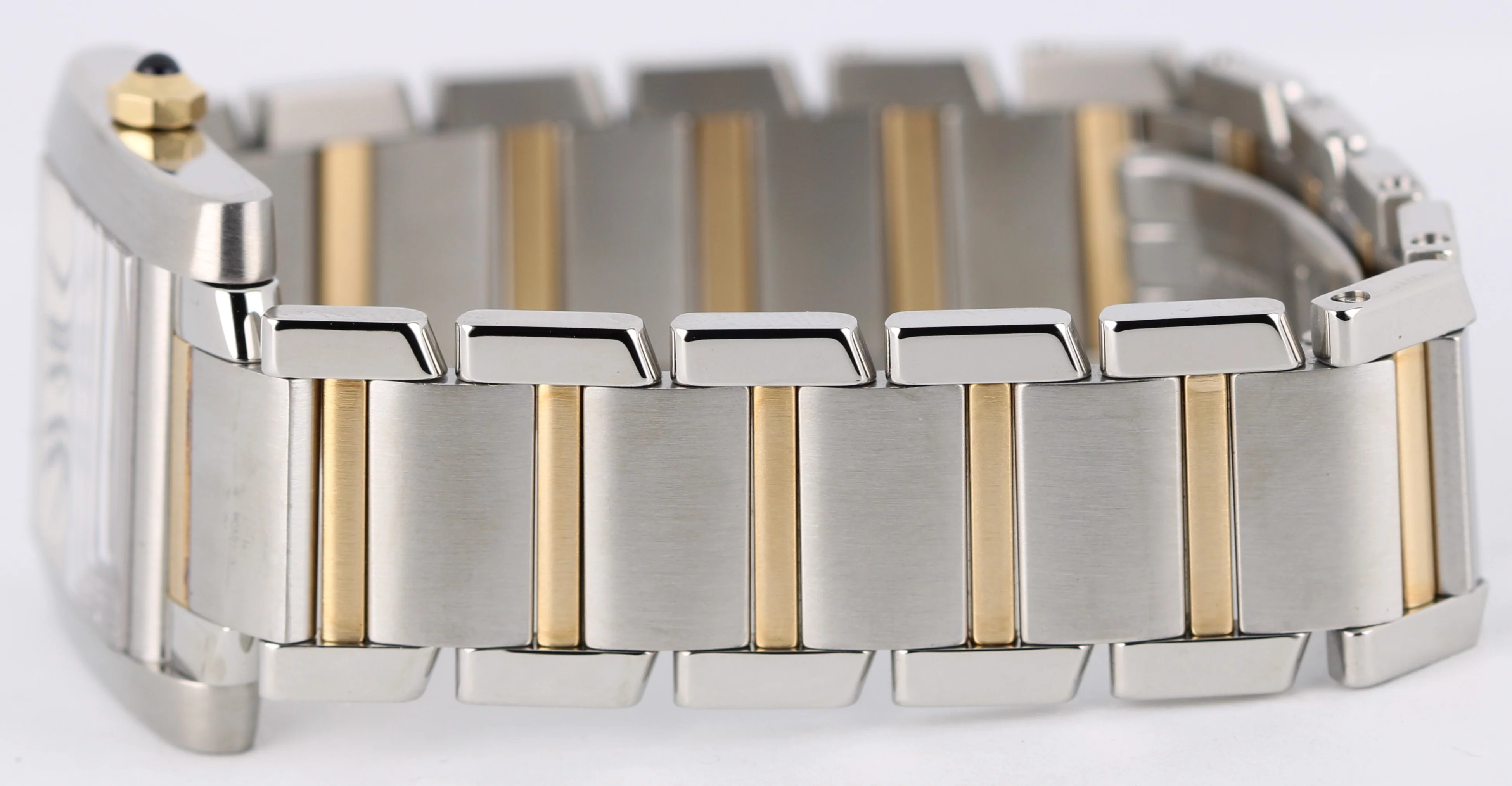 Cartier Tank Francaise LARGE Two-Tone 18k Silver Roman 28mmX32mm 2682 Watch - Image 7