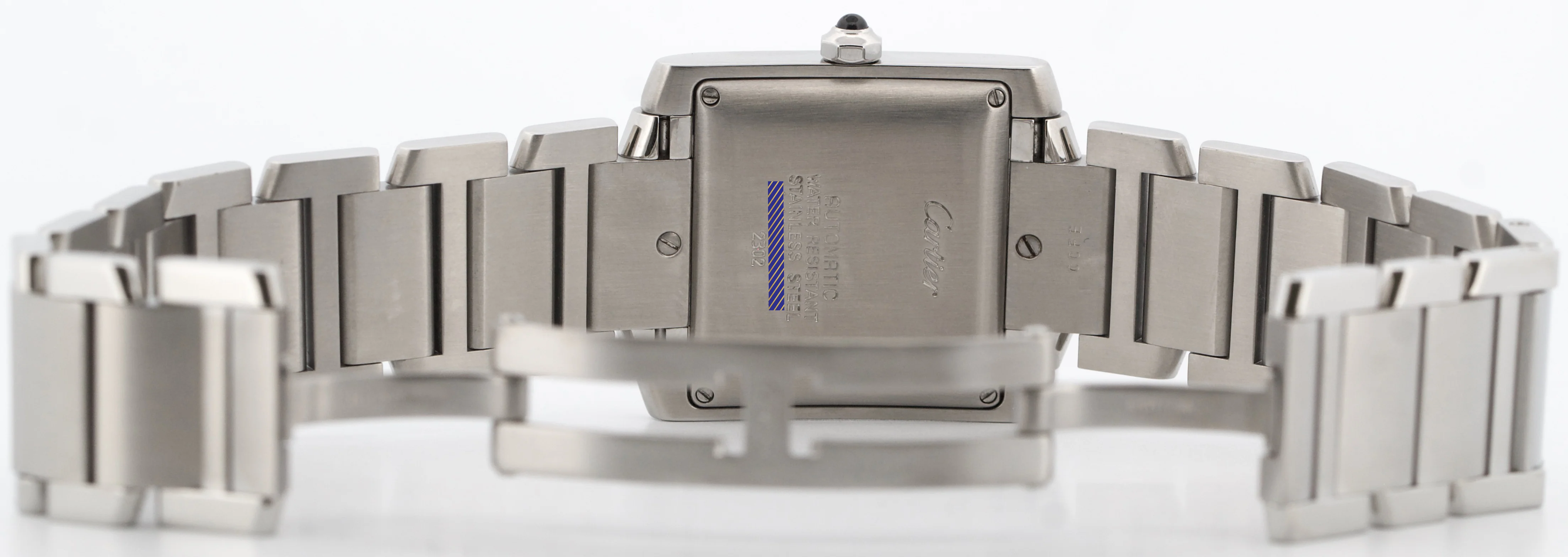 Cartier Tank Francaise Stainless Steel WHITE ROMAN Automatic 28mm 2302 W51002Q3 - Image 9