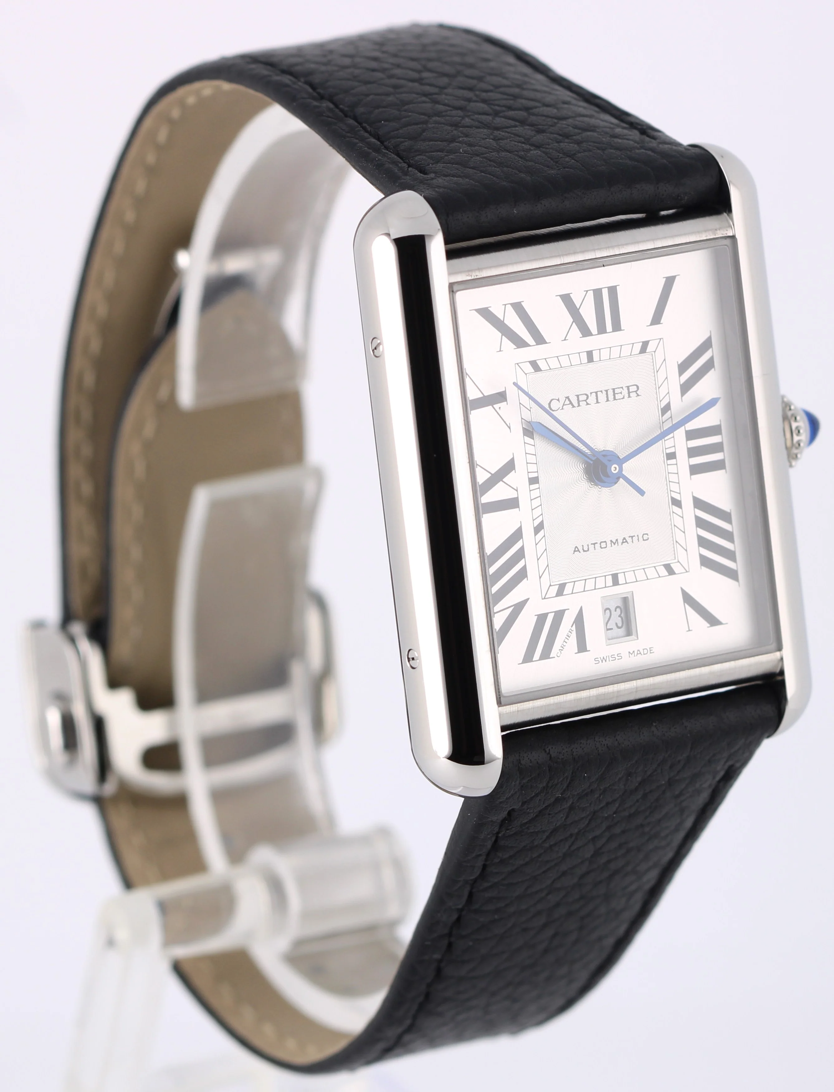 Cartier Tank Must PAPERS Steel Silver 41mmX31mm WSTA0141 4324 Leather Watch BOX - Image 4