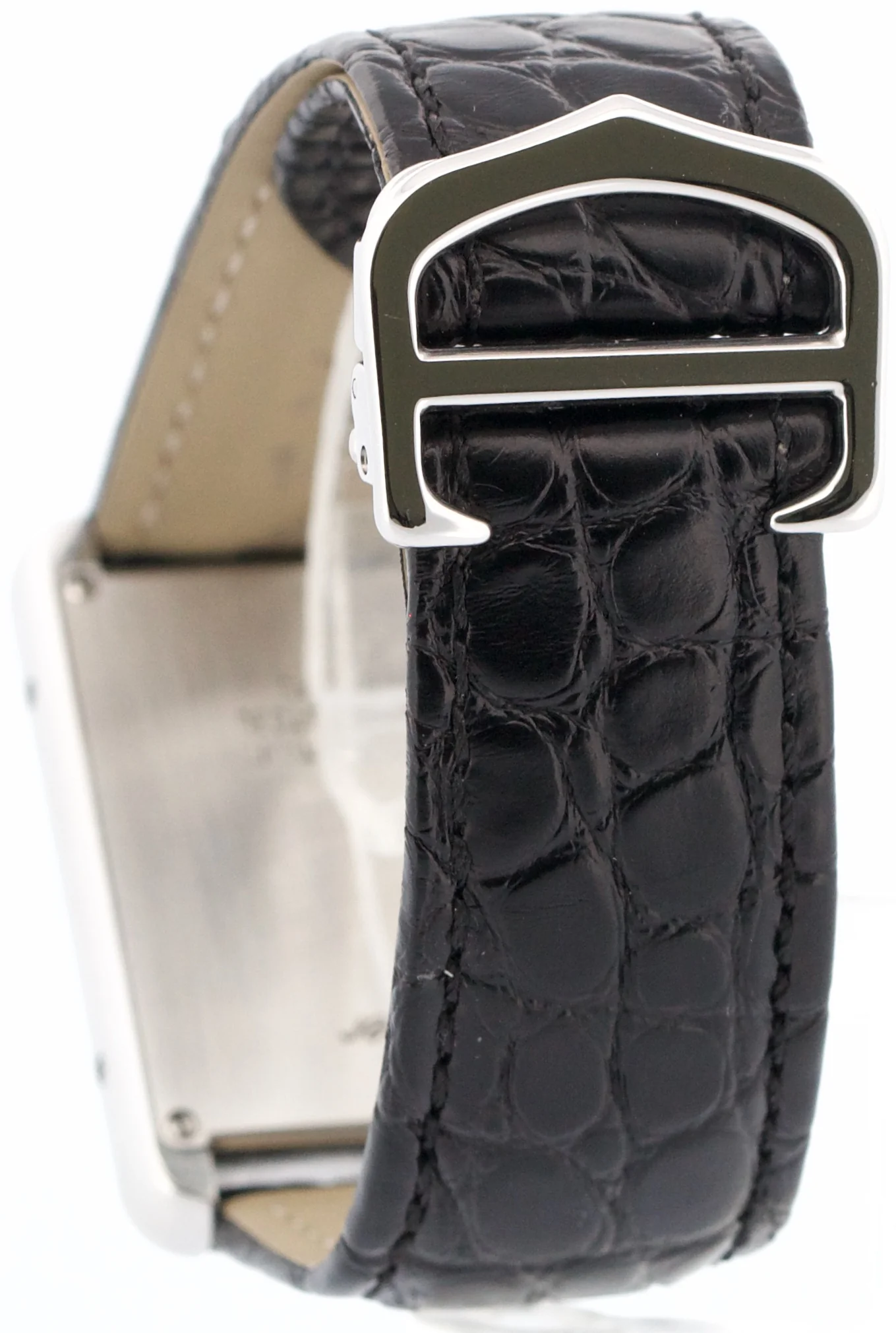 Cartier Tank Solo Stainless Steel SILVER Roman Quartz 2715 W1018355 Leather 27mm - Image 5