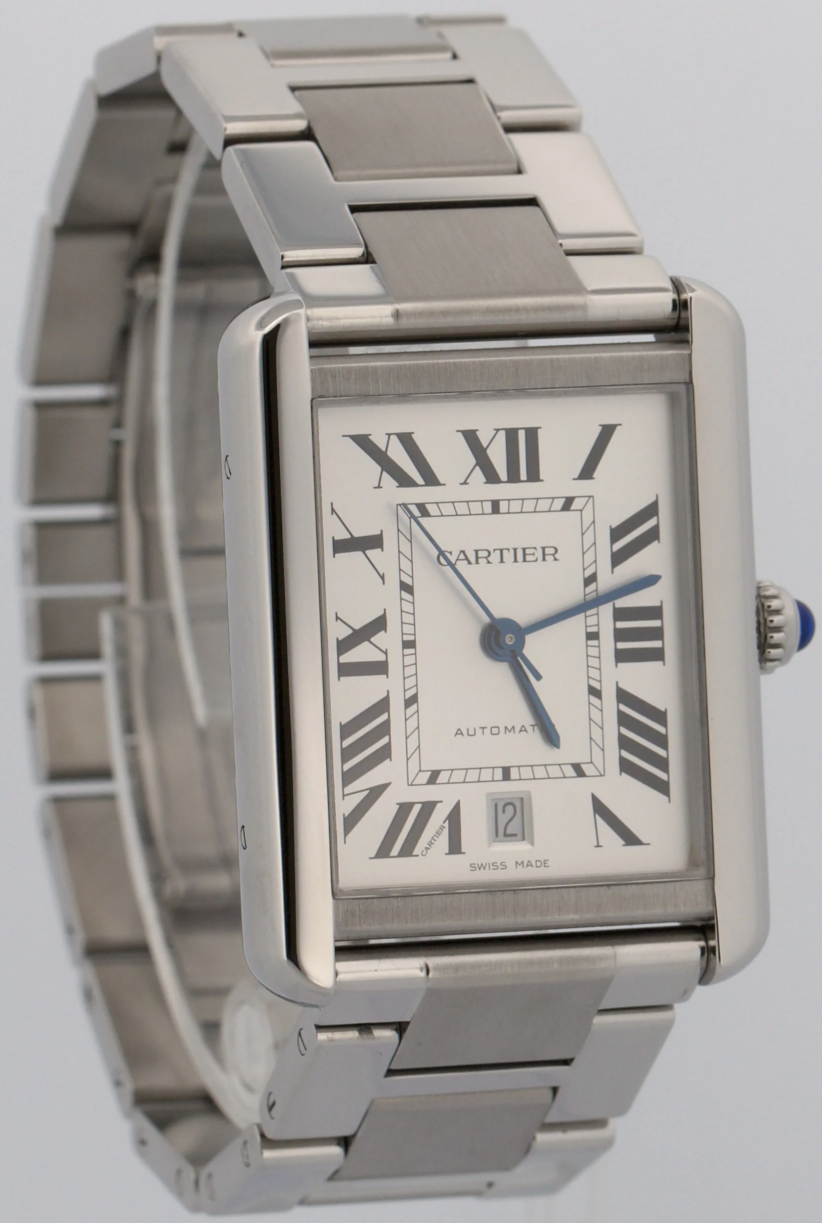 Cartier Tank Solo XL Steel SILVER Roman 31mm x 41mm Automatic 3515 W5200027 - Image 3