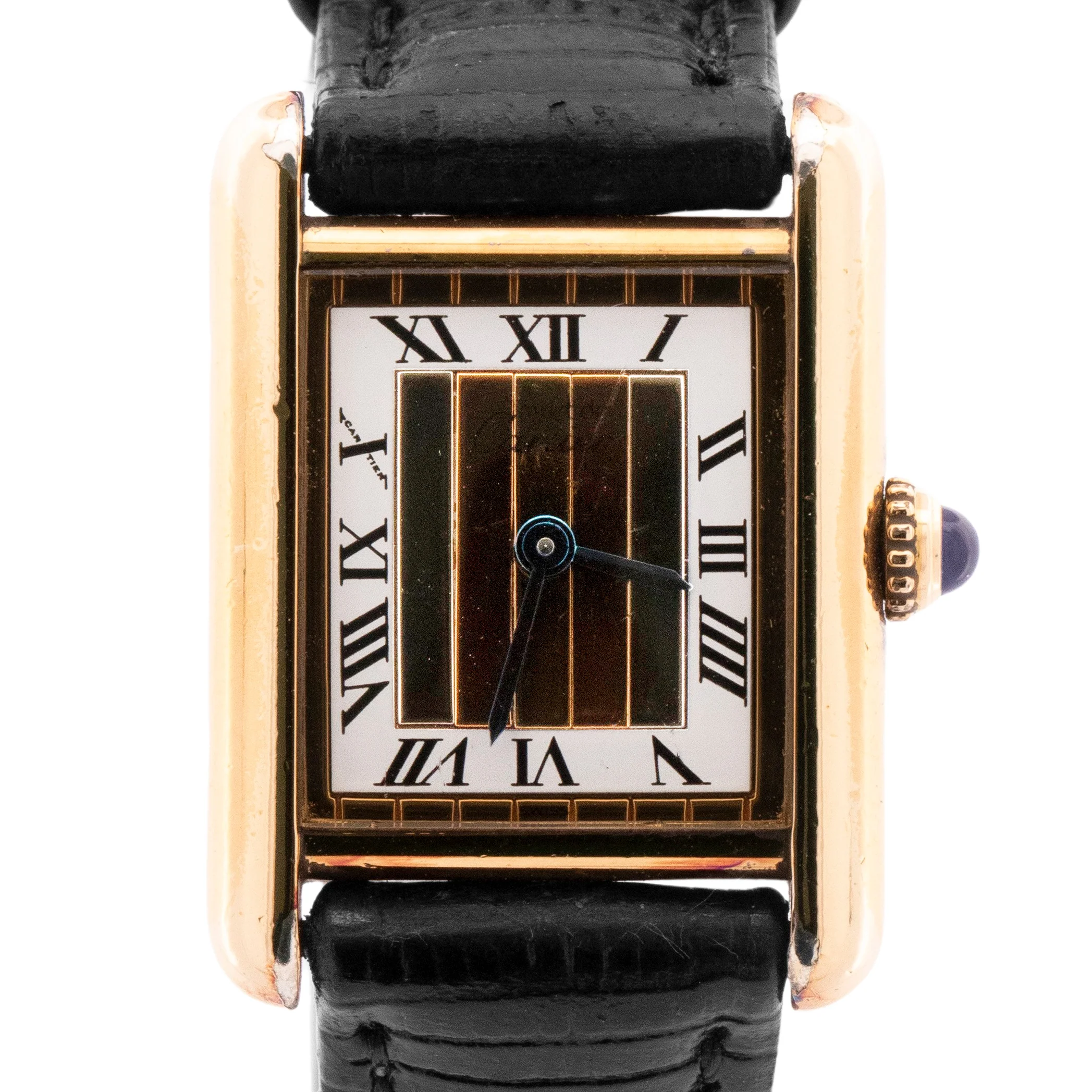 Cartier Tank Vermeil Yellow Gold Silver Trinity Quartz 24mm Watch 5057001 Watch
