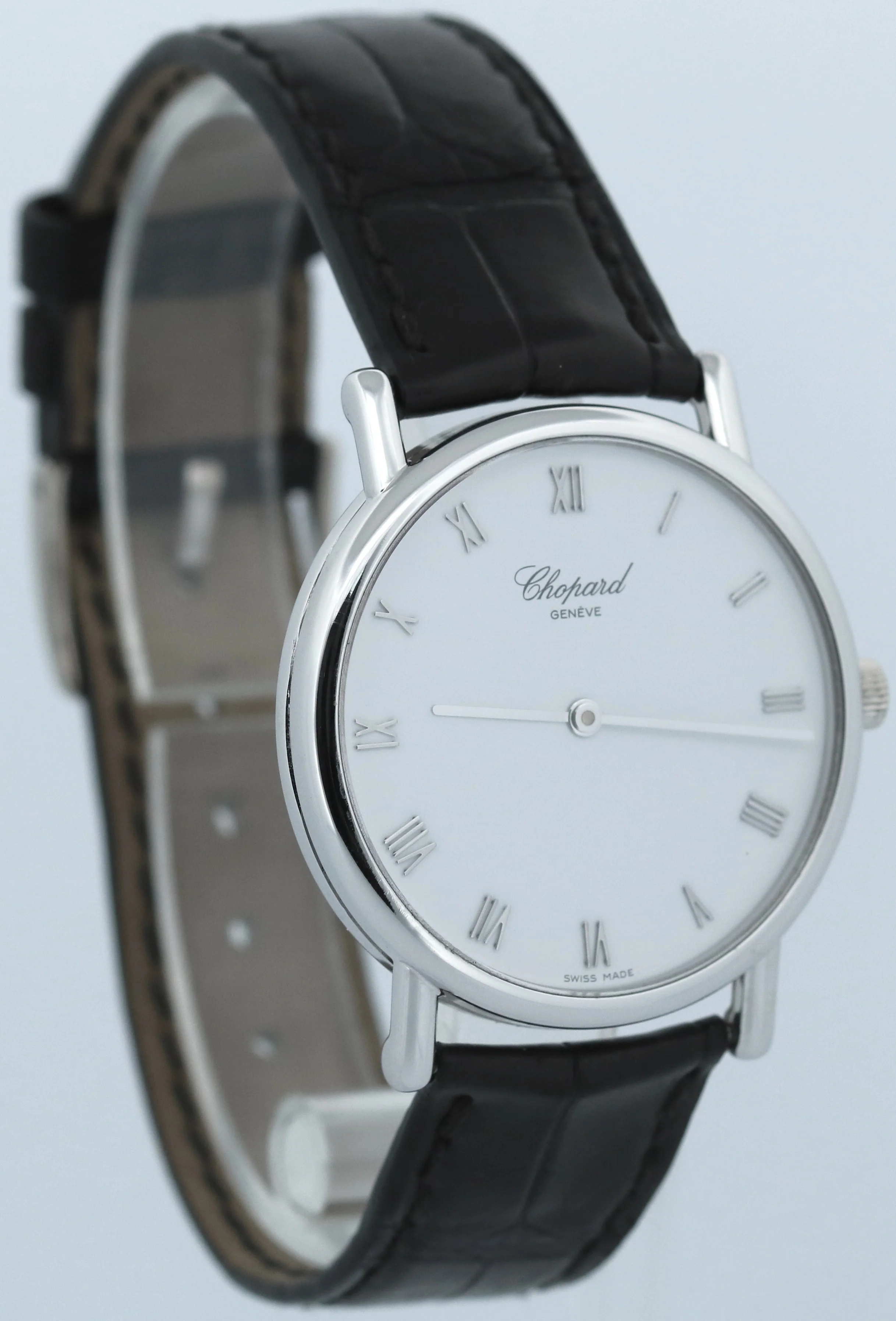 Chopard Classic WHITE ROMAN 18K Gold Leather Manual C100987 33.5mm Watch BOX - Image 4