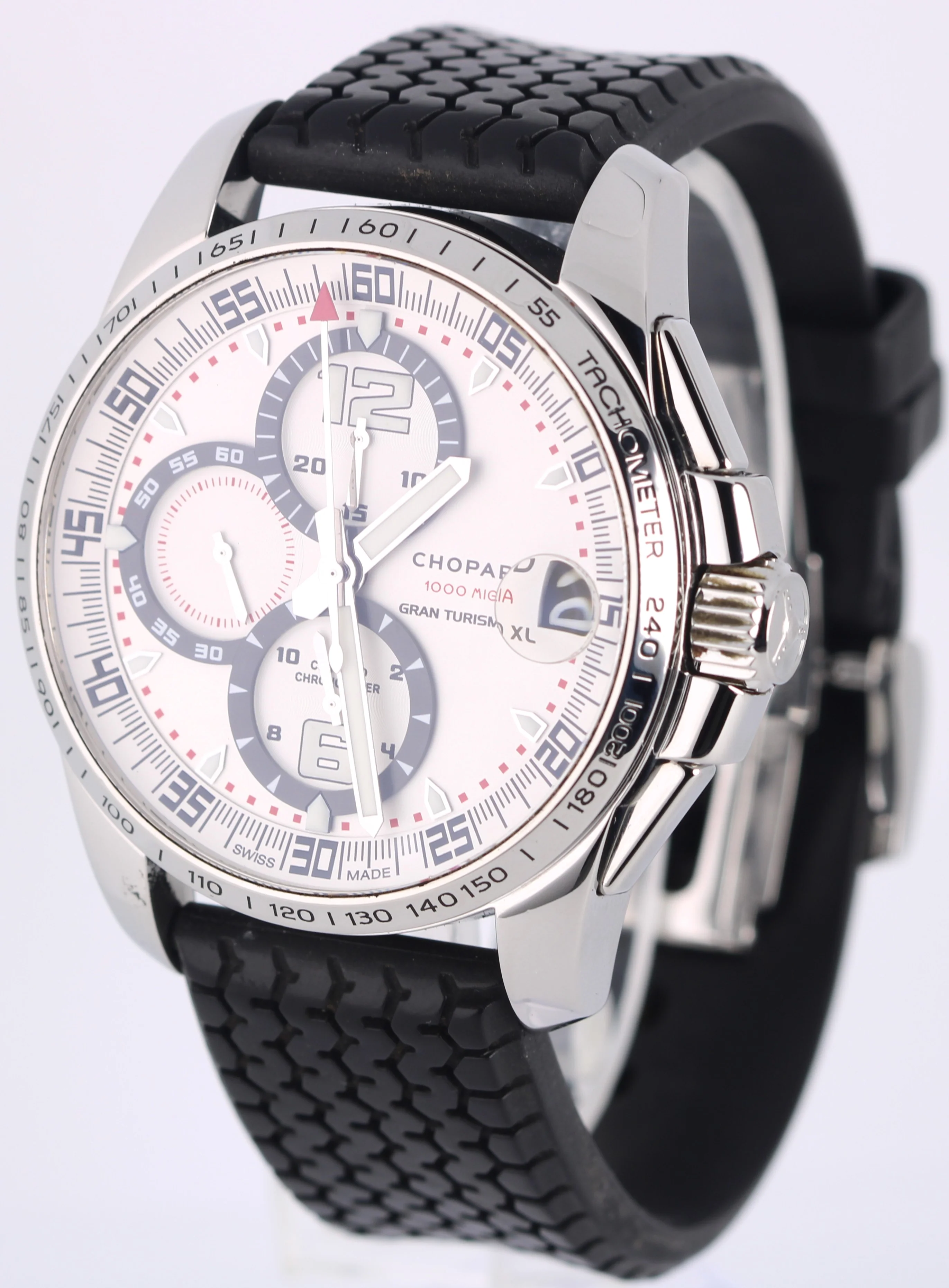 Chopard Mille Miglia Gran Turismo XL Chronograph Steel Silver 44mm 8459 Watch - Image 3
