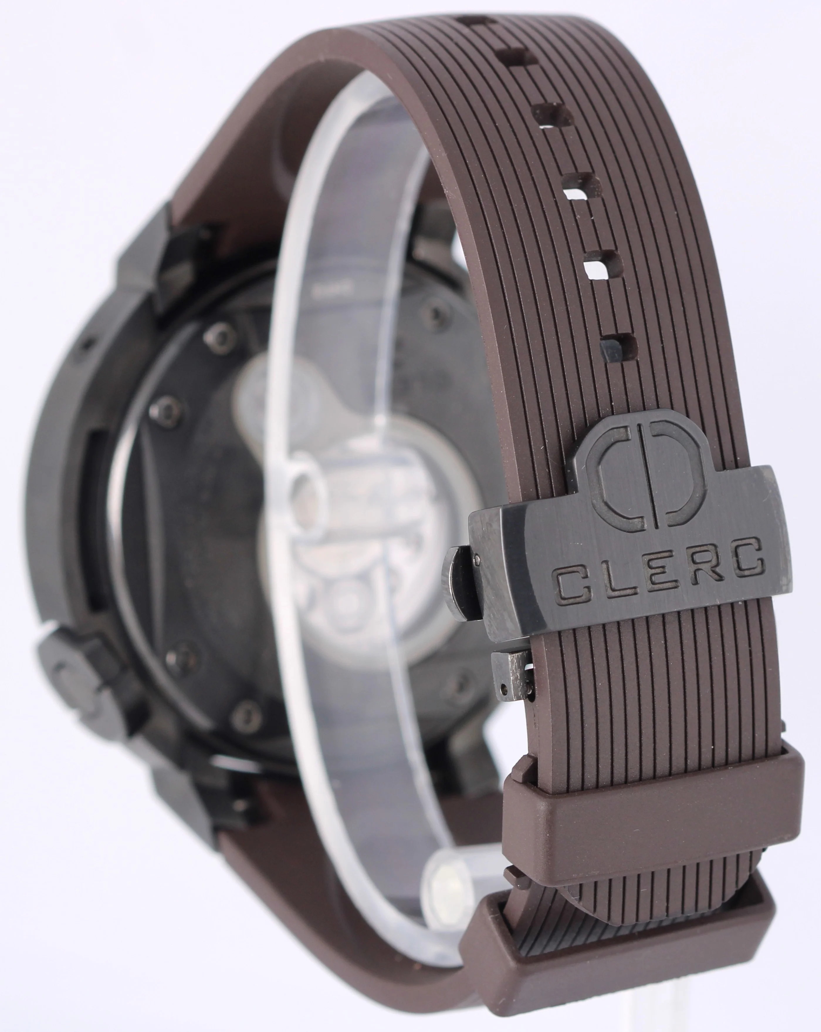 Clerc Geneve Hydroscaph Chronograph PAPERS Black DLC Steel 44mm CHY-2 Watch - Image 6