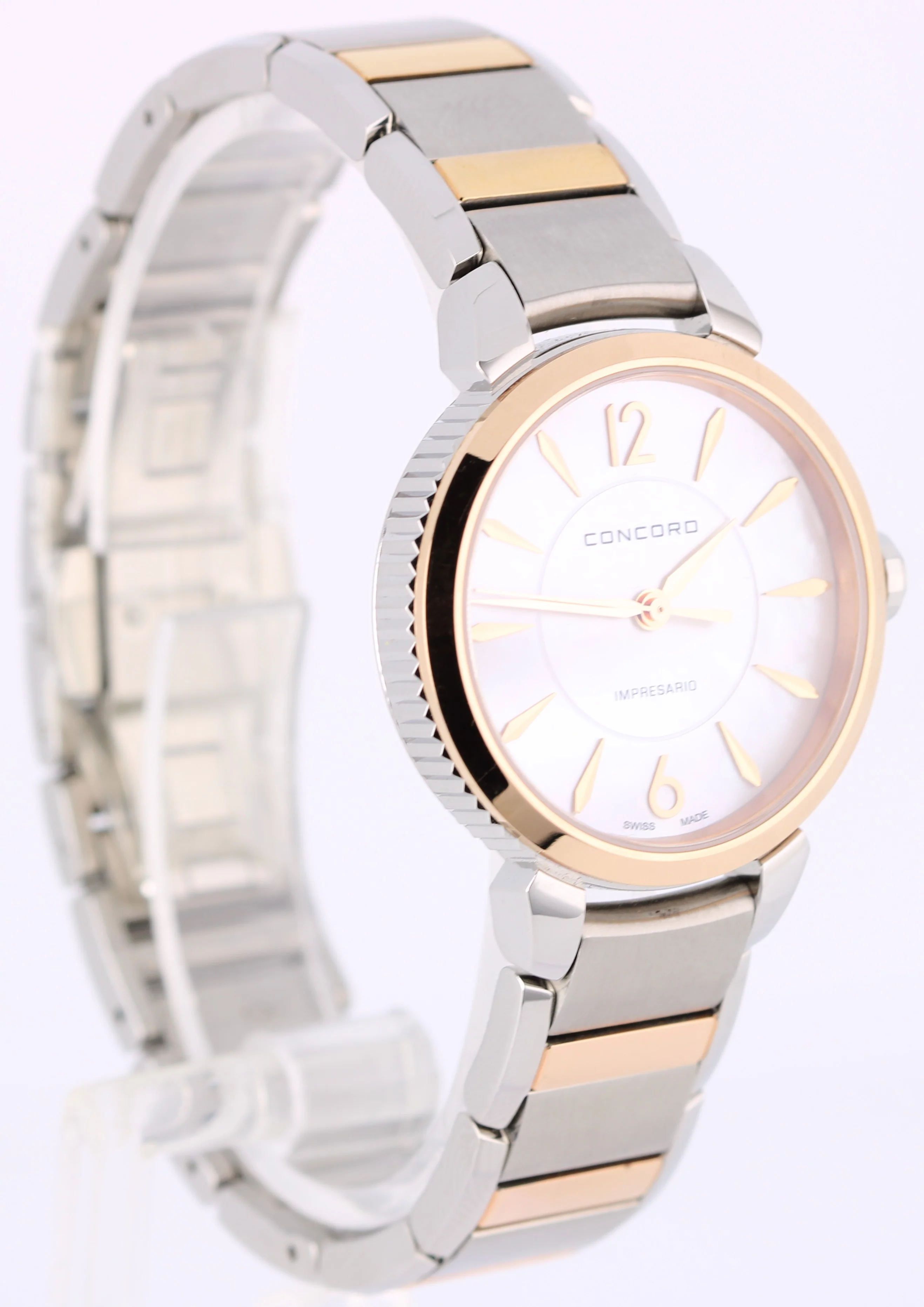 Concord Impresario TwoTone Rose Gold Mother of Pearl 32mm 06.3.15.1122 Watch BOX - Image 4