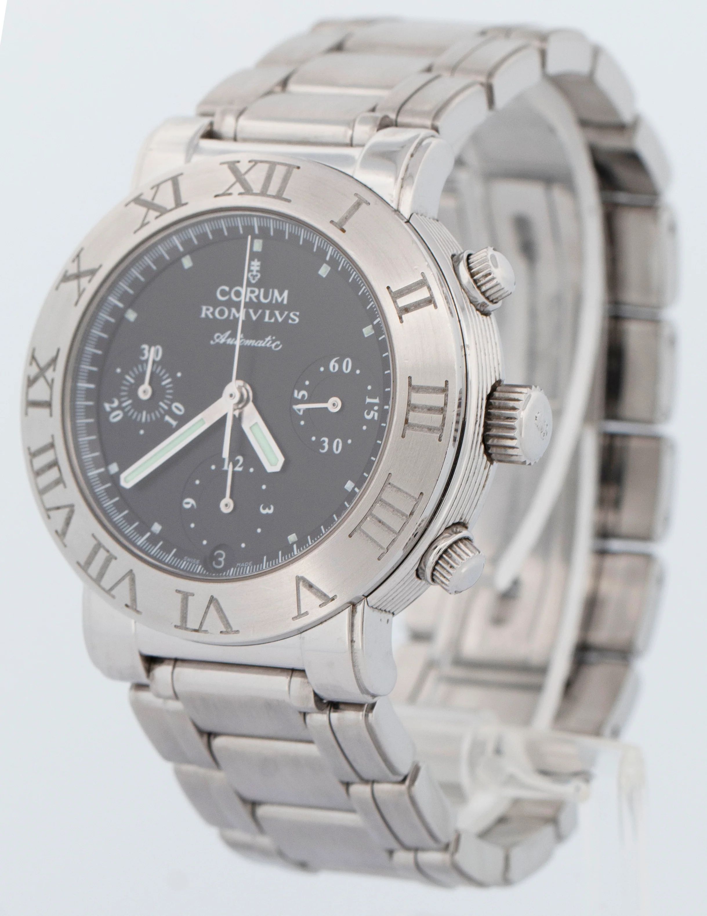 Corum Romvlvs Chronograph 38mm 285.701.20/V600 Automatic Steel Swiss Made Watch - Image 2