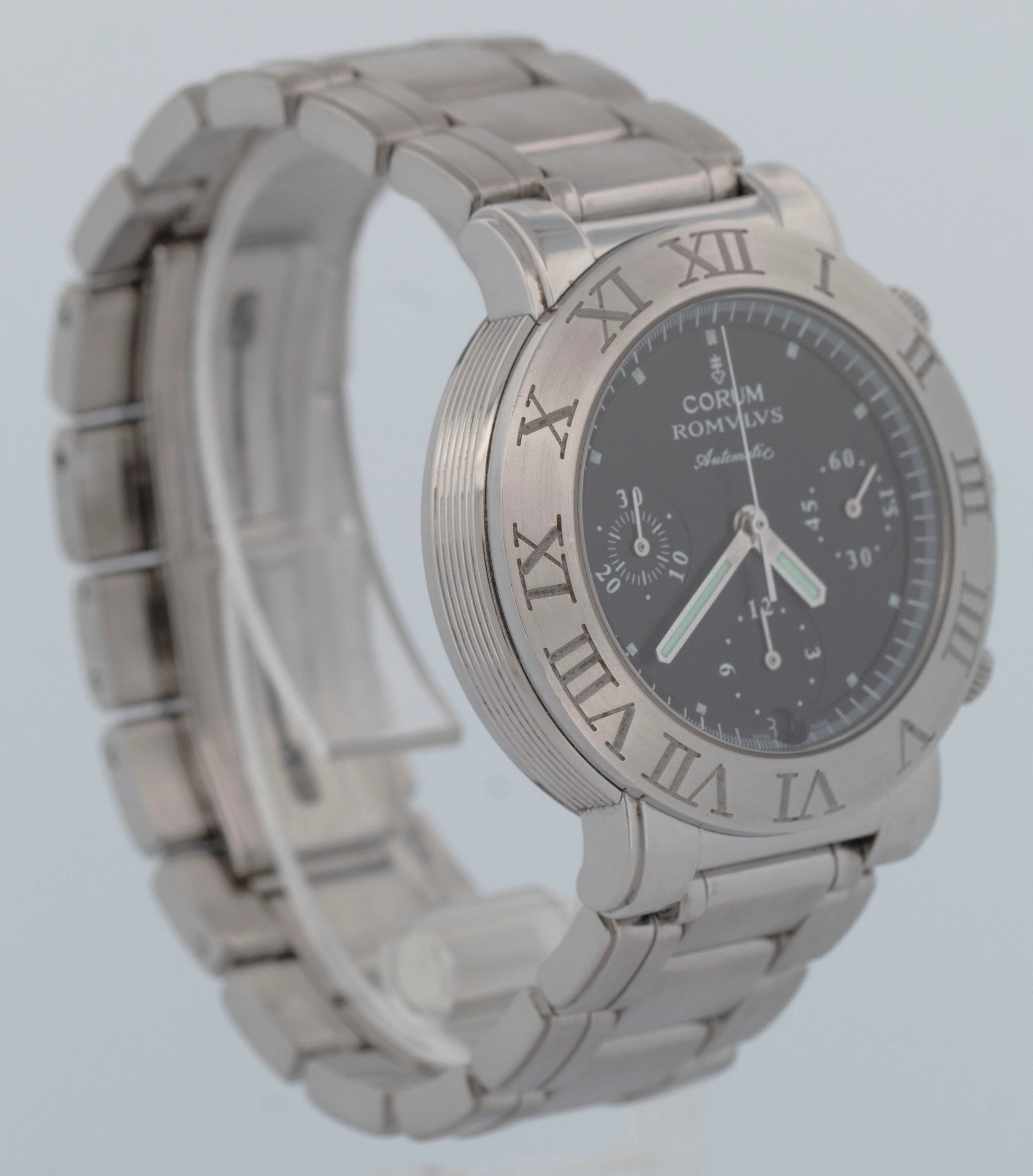 Corum Romvlvs Chronograph 38mm 285.701.20/V600 Automatic Steel Swiss Made Watch - Image 3