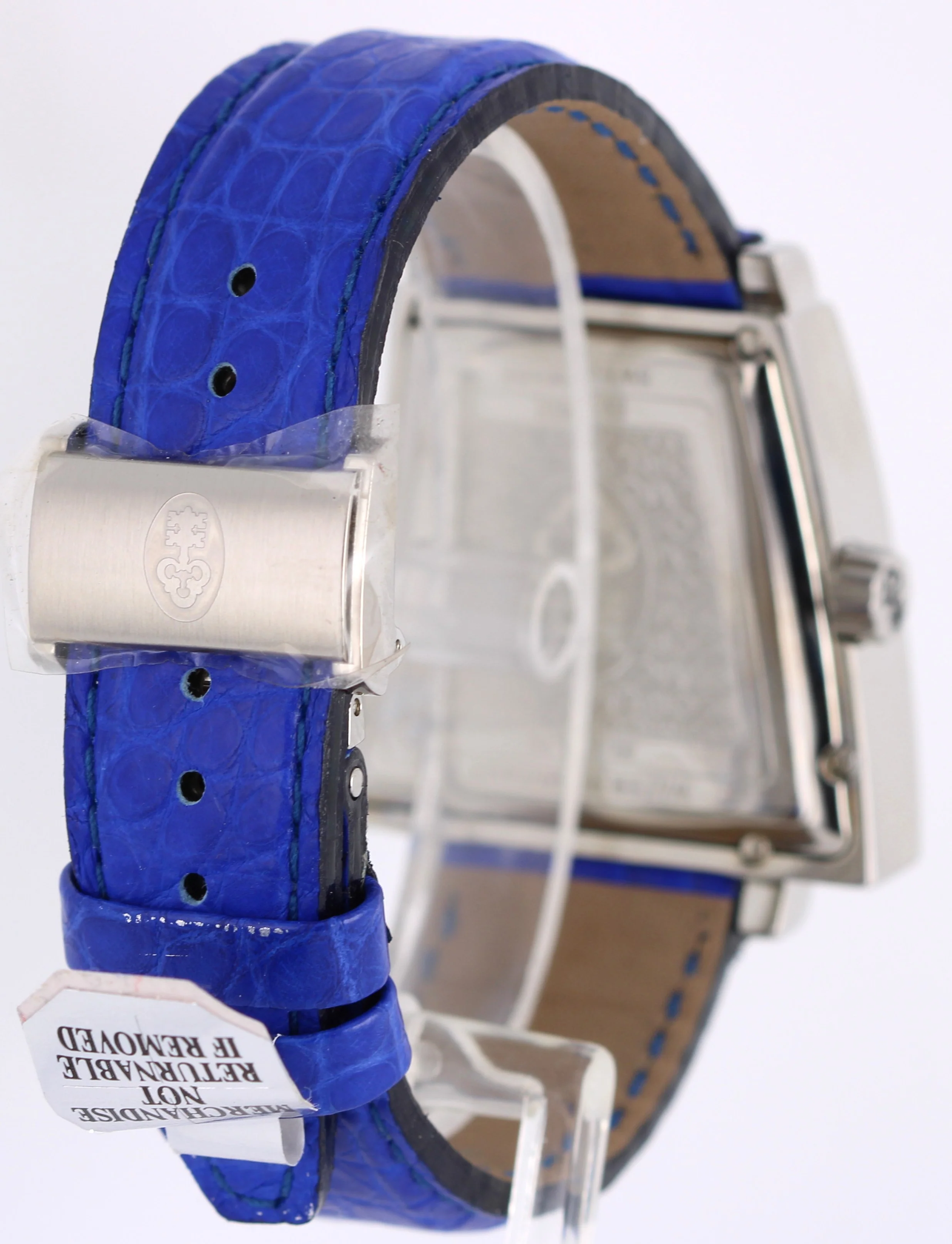 Corum Trapeze LIMITED EDITION Silver Blue Roman Numeral 39mm 82.404.20 Watch BOX - Image 5