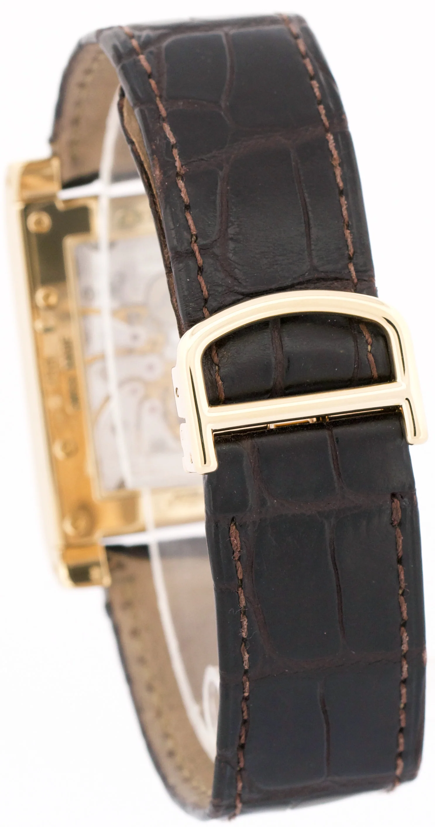 CPCP Cartier Tank à Vis Dual Time Large 18K Gold 28mm W1534251 Manual 2551 BOX - Image 5