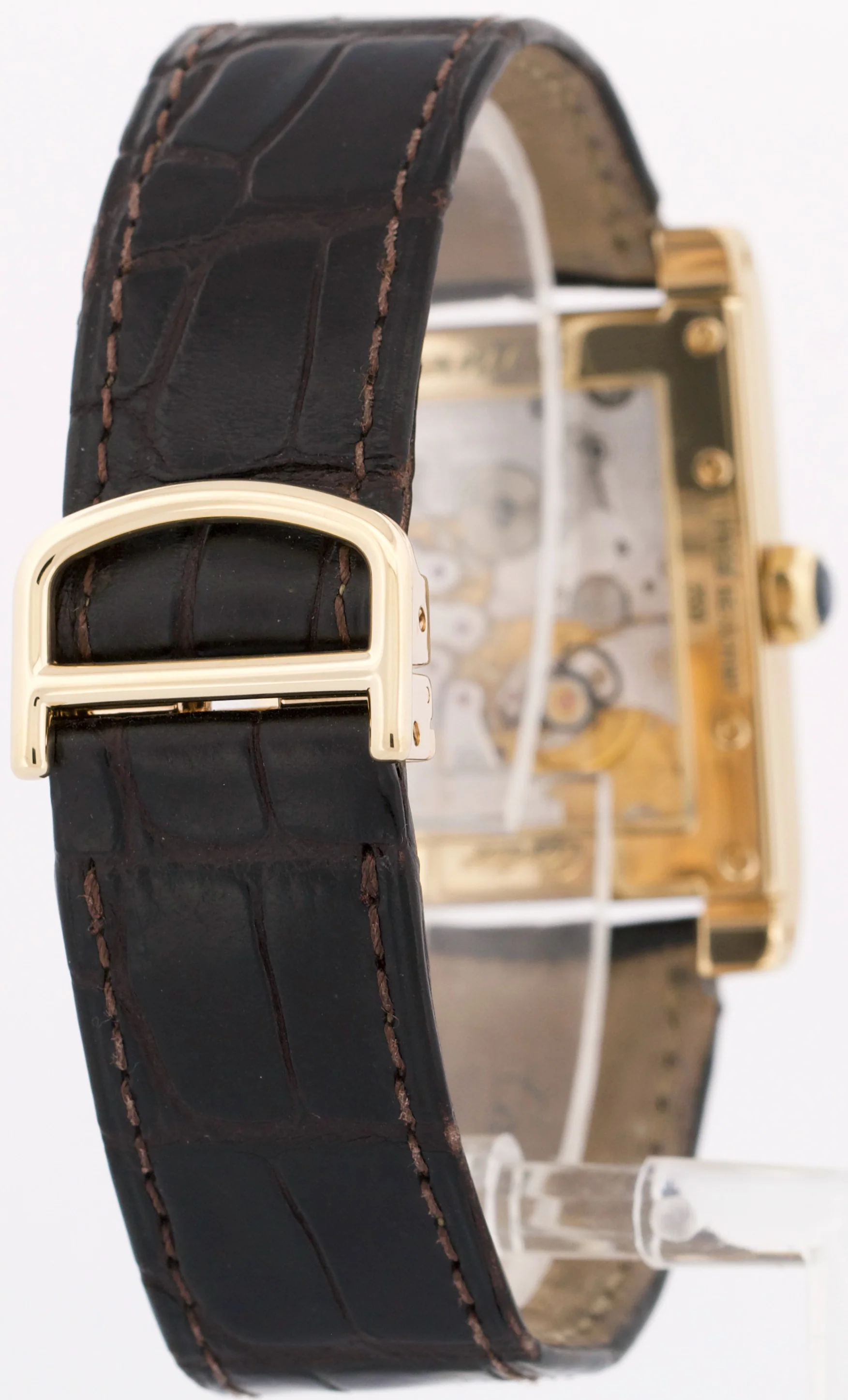 CPCP Cartier Tank à Vis Dual Time Large 18K Gold 28mm W1534251 Manual 2551 BOX - Image 6
