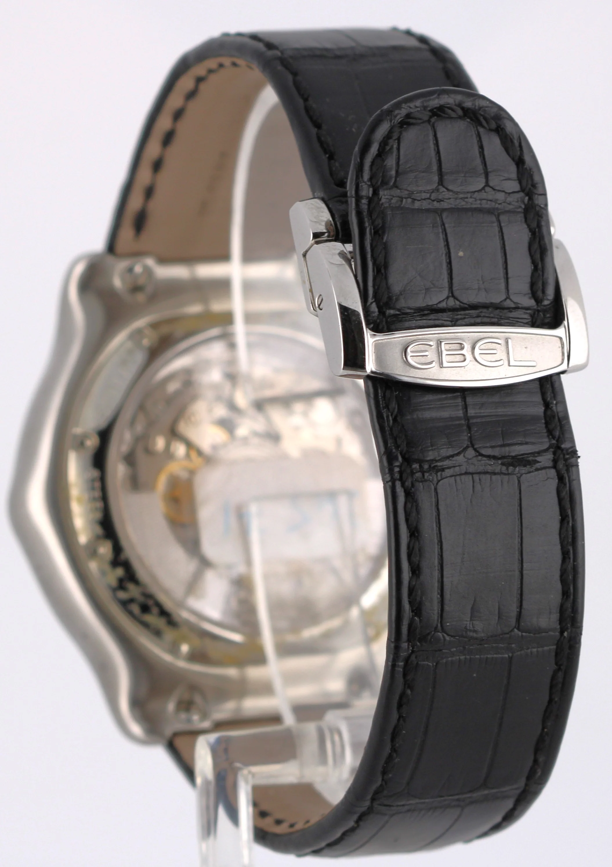 EBEL 1911 BTR Chronograph PAPERS Steel Silver DIAMOND 44mm E9137L7S Watch BOX - Image 6