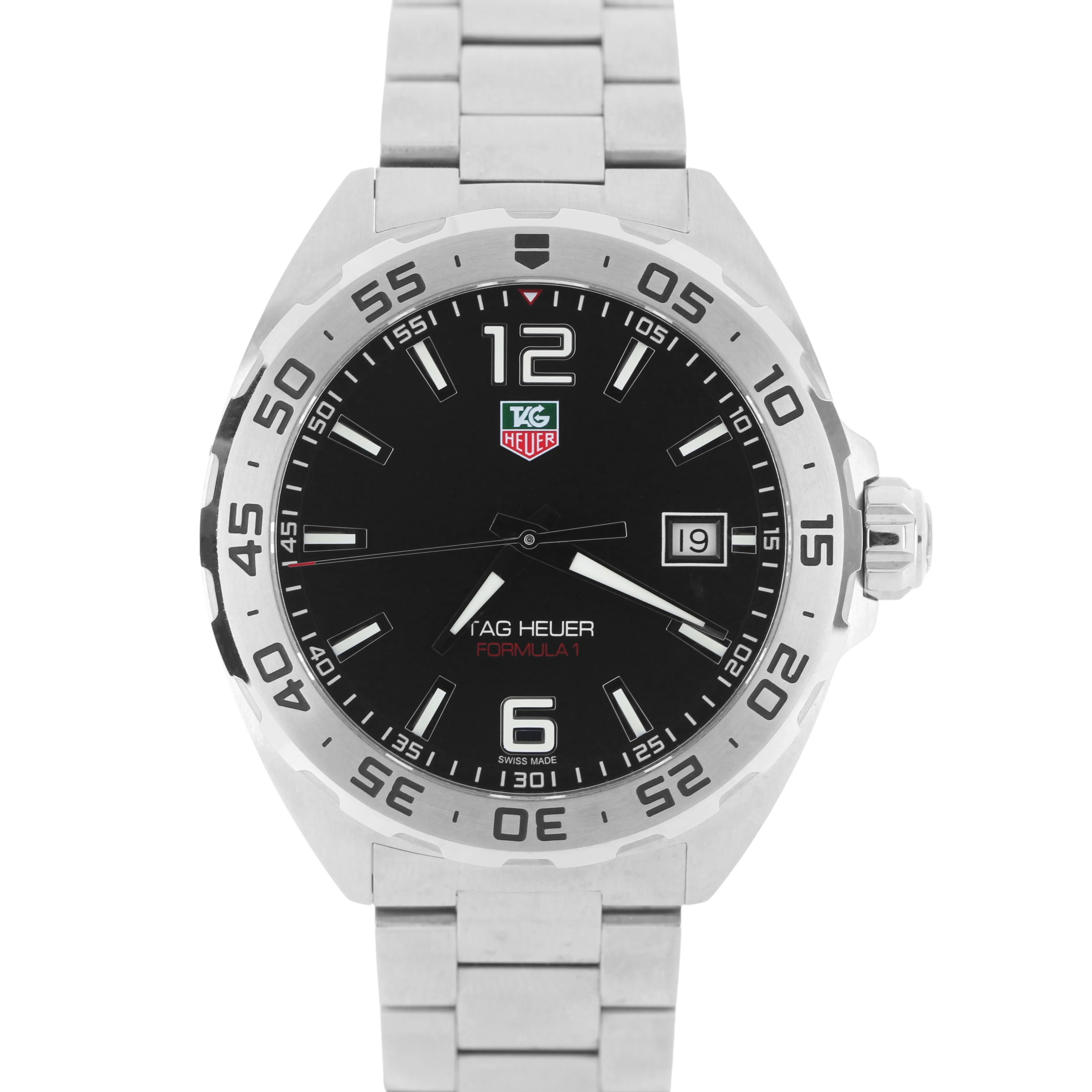 FEB 2025 PAPERS Tag Heuer Formula 1 Stainless Steel Black 41mm WAZ1112 Watch BOX