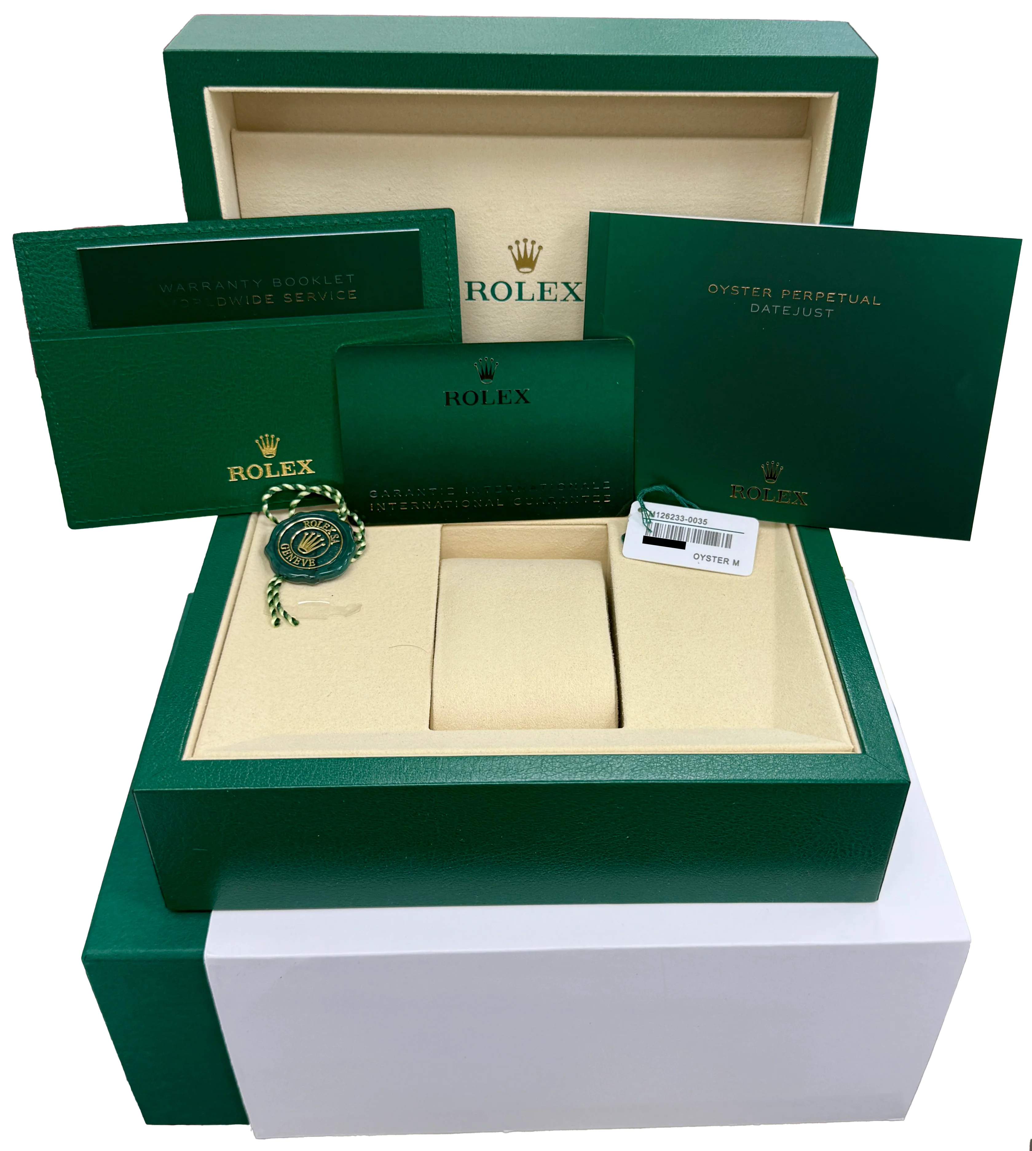 FEB 2026 PAPERS Rolex DateJust WIMBLEDON 36mm Steel 18K JUBILEE Watch 126233 BOX - Image 2