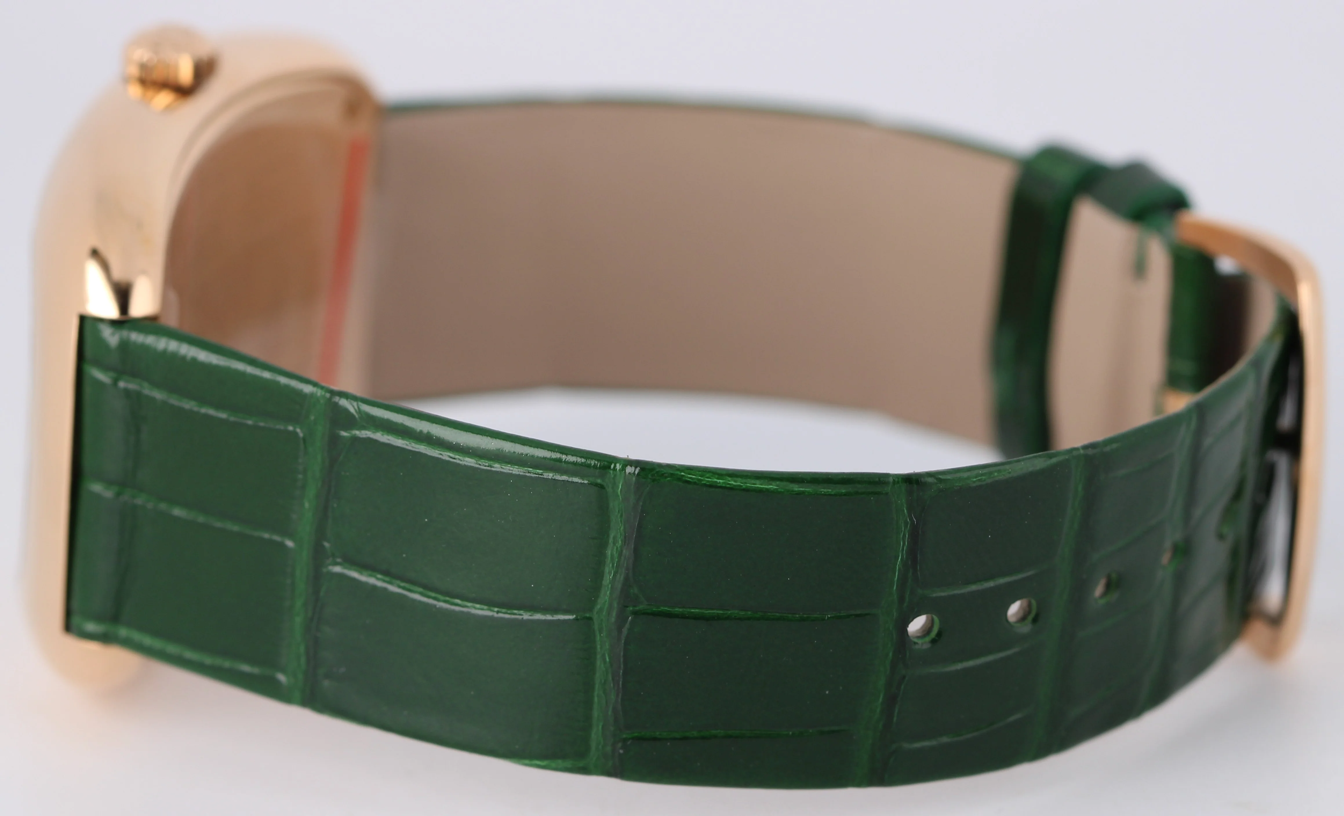 Franck Muller Galet 18k Gold Silver Green 34mm Quartz 3002MQZVVR Leather Watch - Image 7