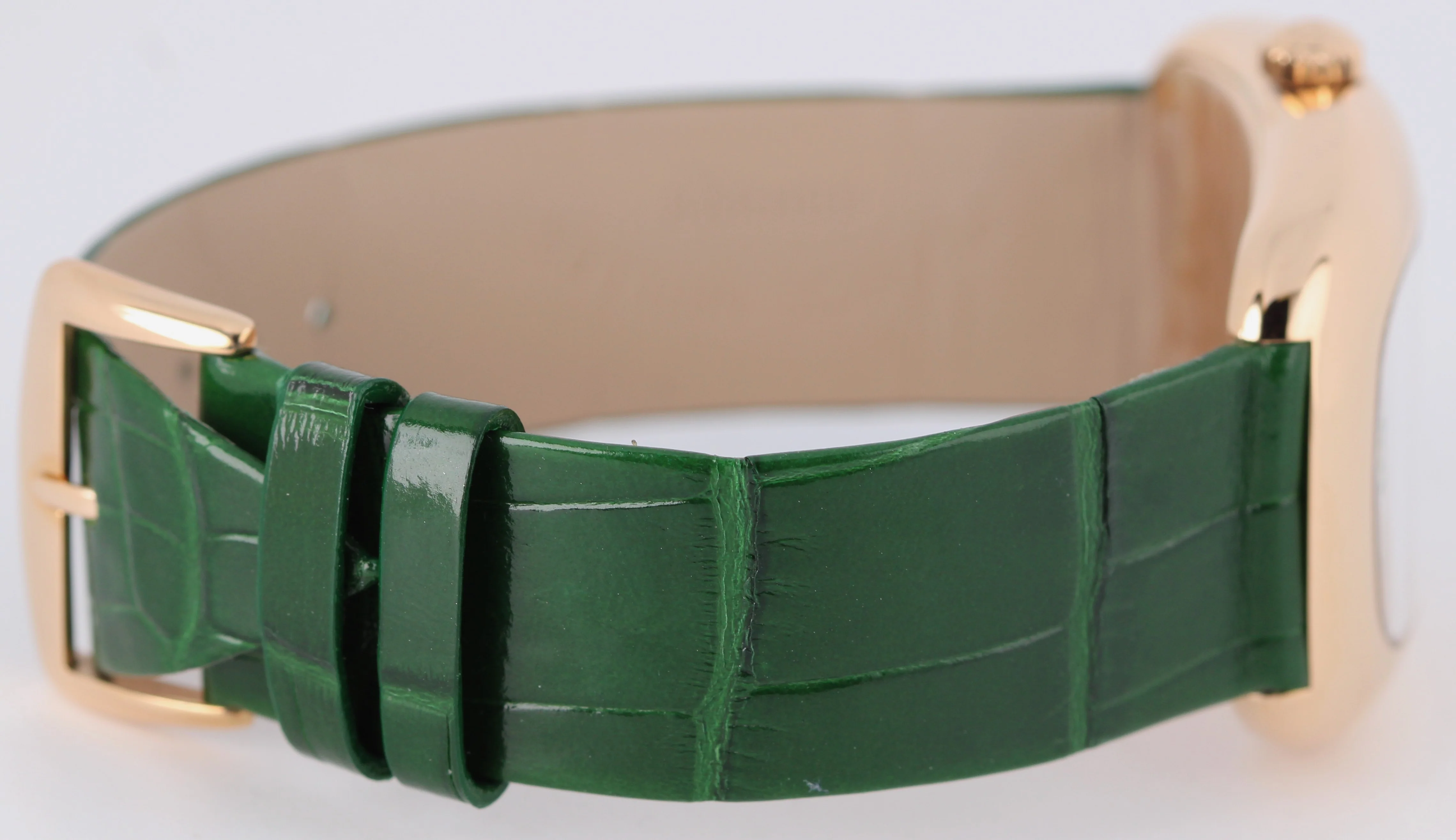 Franck Muller Galet 18k Gold Silver Green 34mm Quartz 3002MQZVVR Leather Watch - Image 8