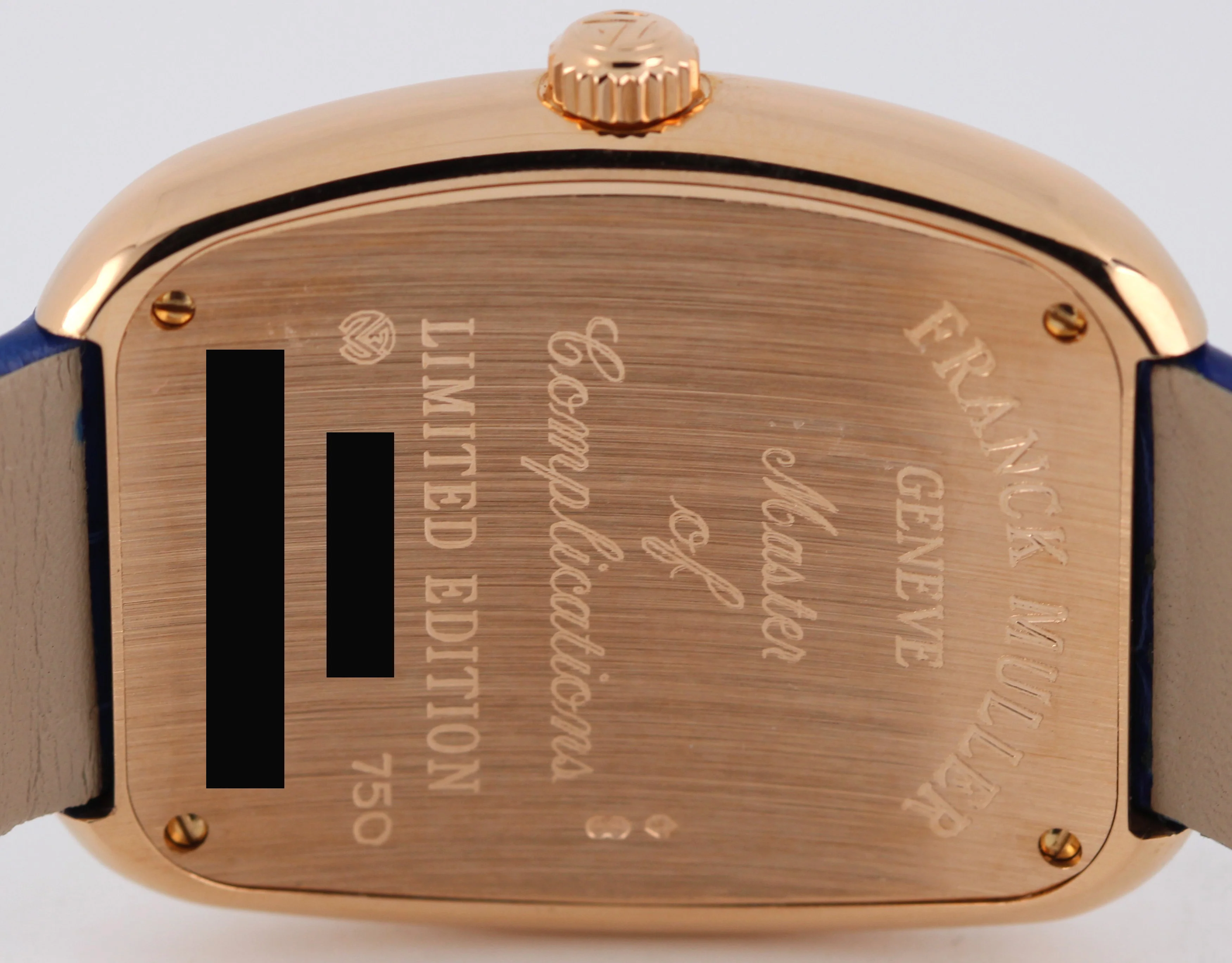 Franck Muller Galet 18k Rose Gold Silver 34mm Quartz 3002MQZVBU Leather Watch - Image 9