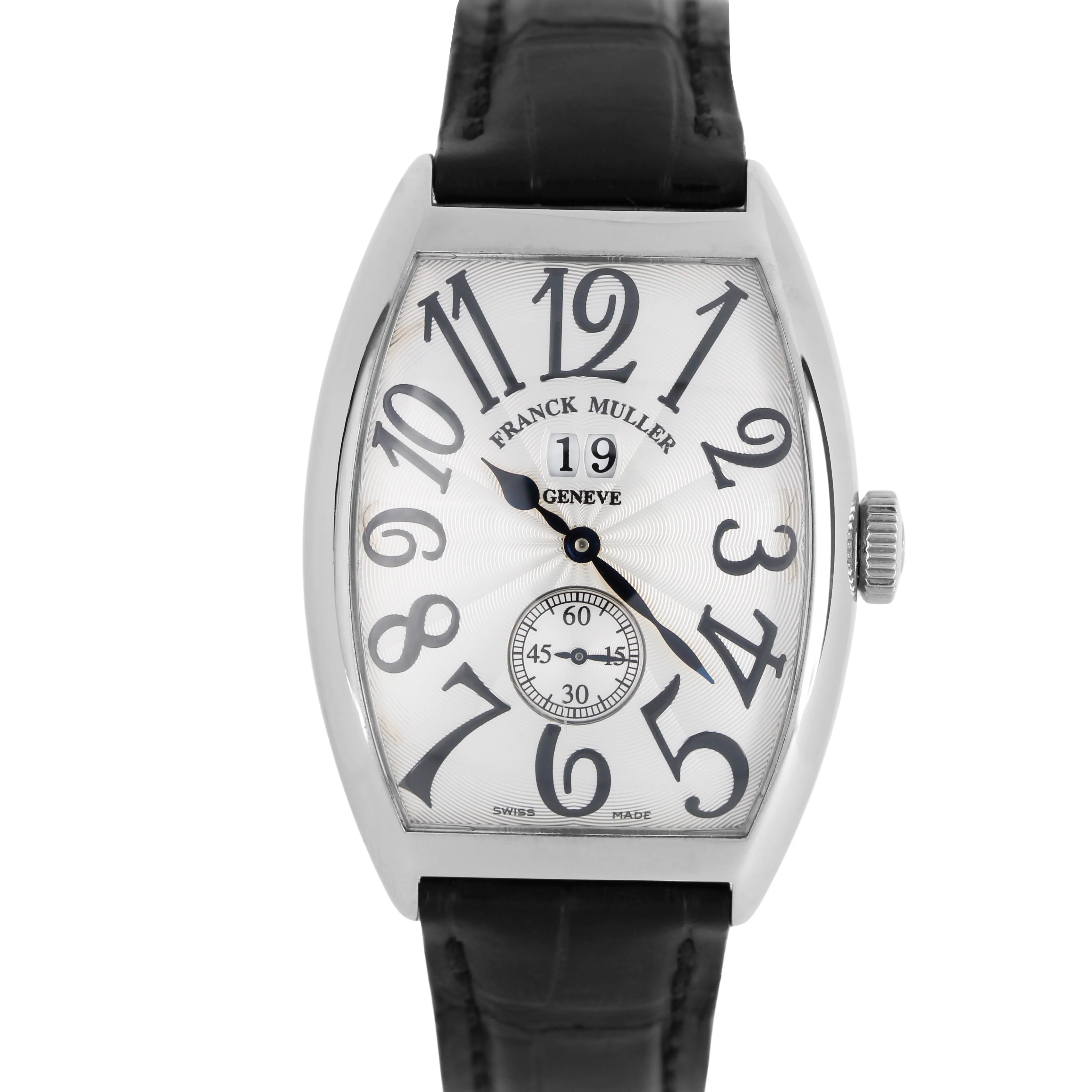 Franck Muller Master of Complications Curvex Steel Silver 34mm 6850 S6 GG Watch