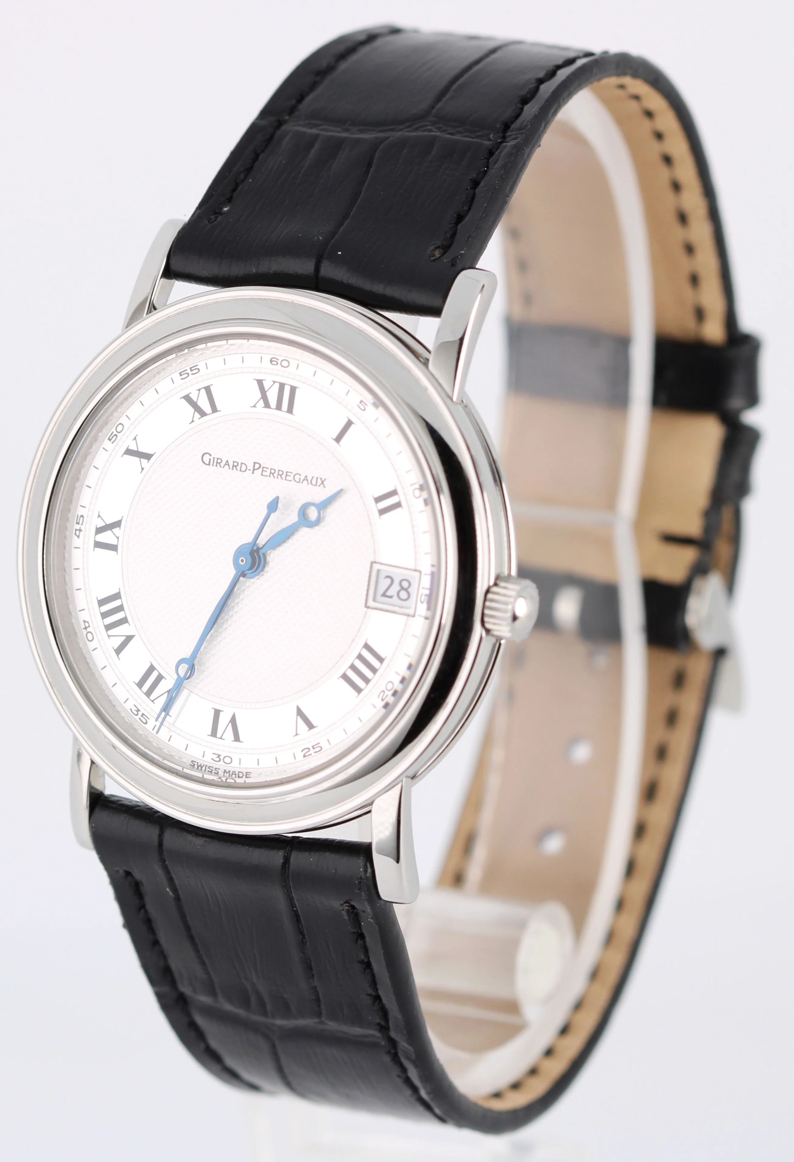 Girard Perregaux Classique Stainless Steel White Roman Numeral 34mm 4770 Watch - Image 3