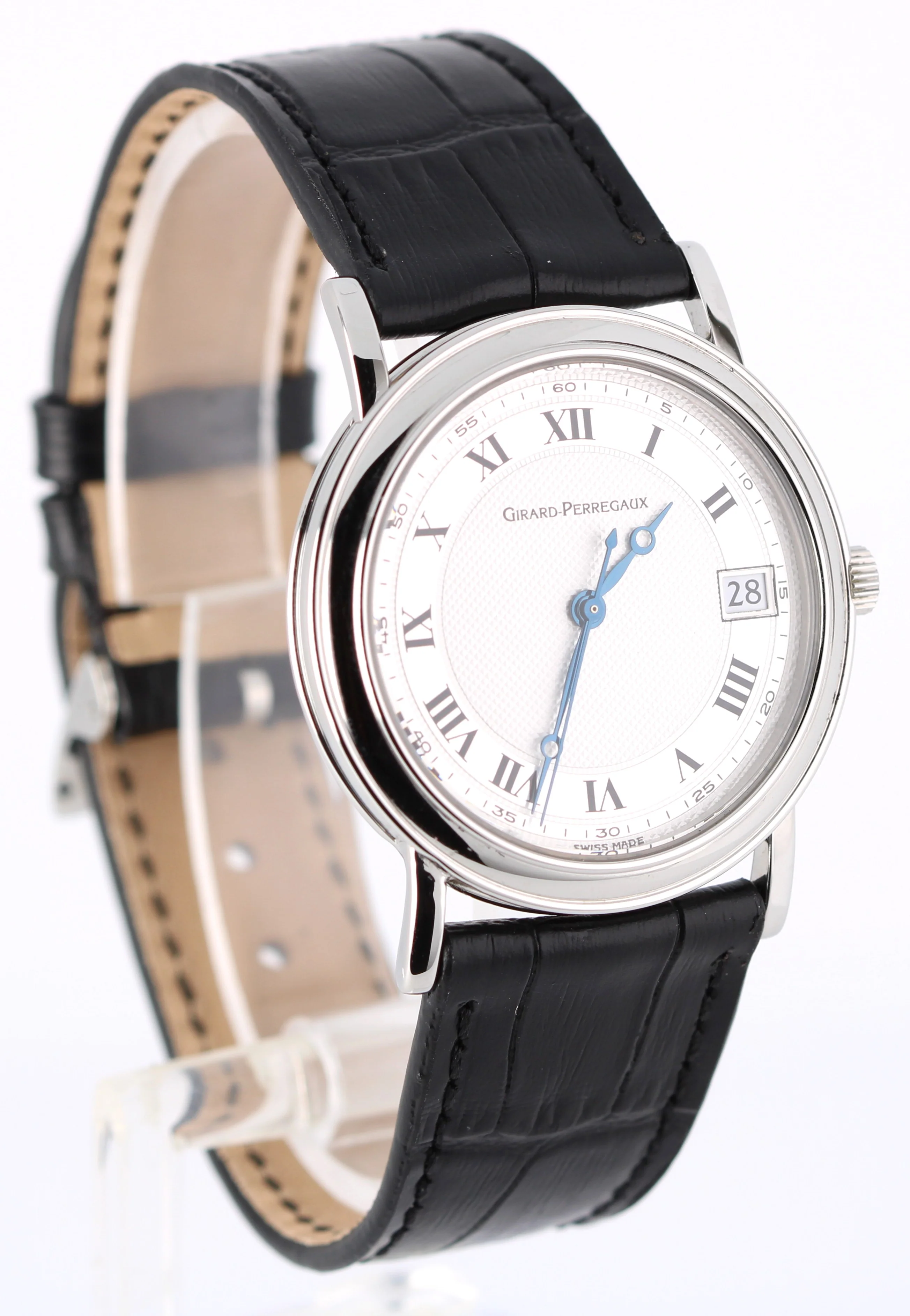 Girard Perregaux Classique Stainless Steel White Roman Numeral 34mm 4770 Watch - Image 4