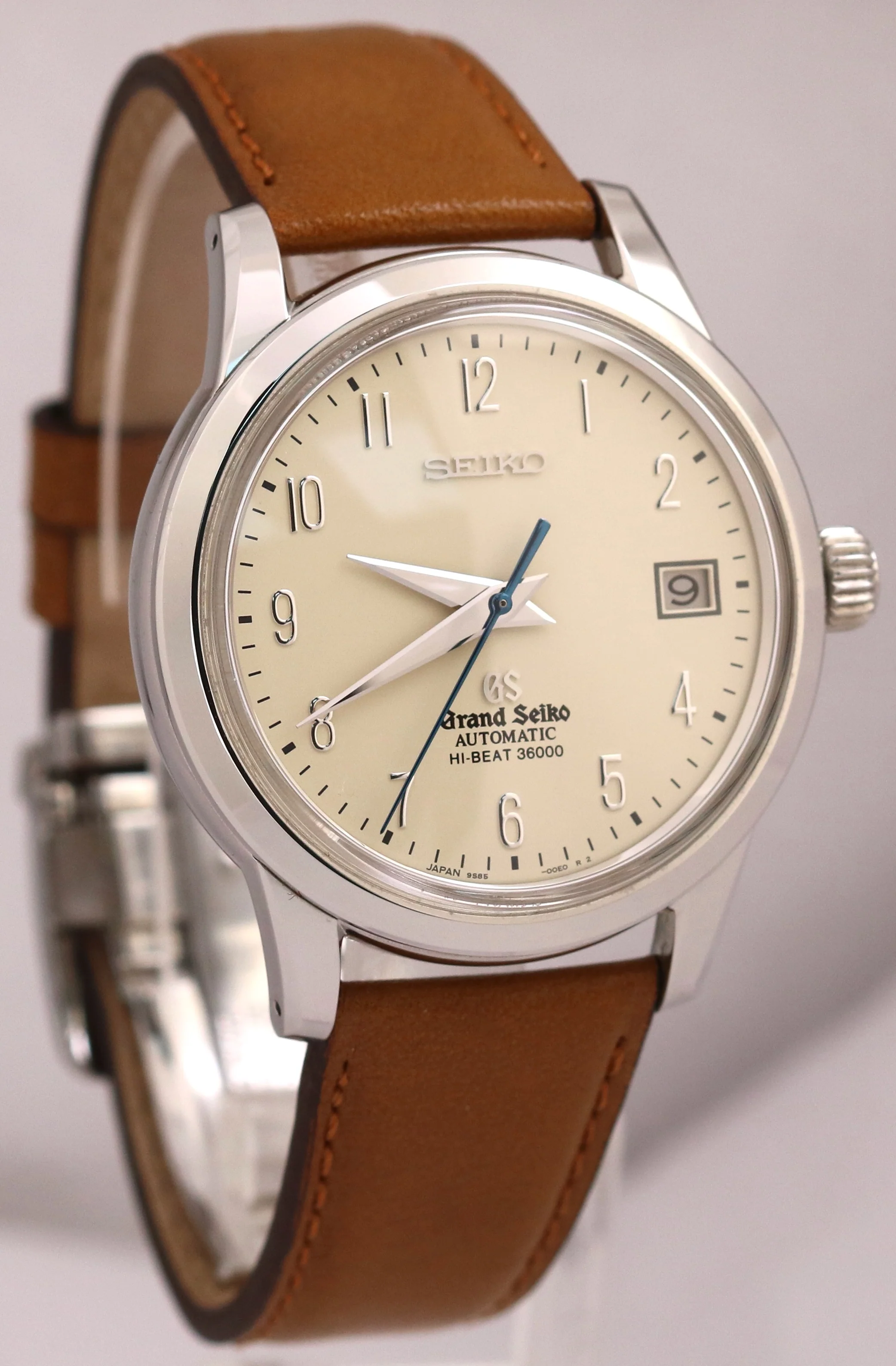 Grand Seiko Heritage Hi-Beat IVORY Steel Leather Automatic 40mm SBGH013 BOX - Image 3
