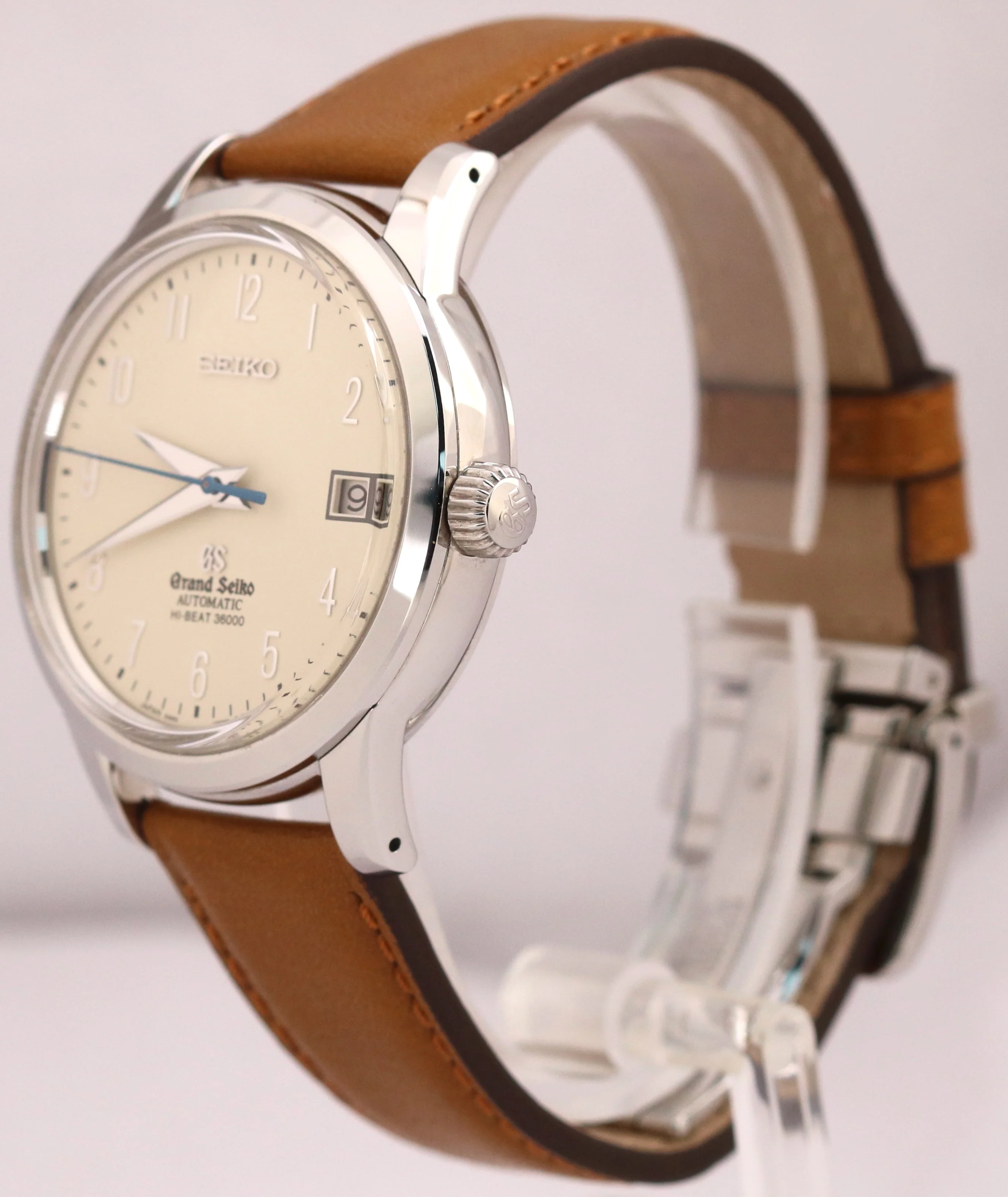 Grand Seiko Heritage Hi-Beat IVORY Steel Leather Automatic 40mm SBGH013 BOX - Image 4