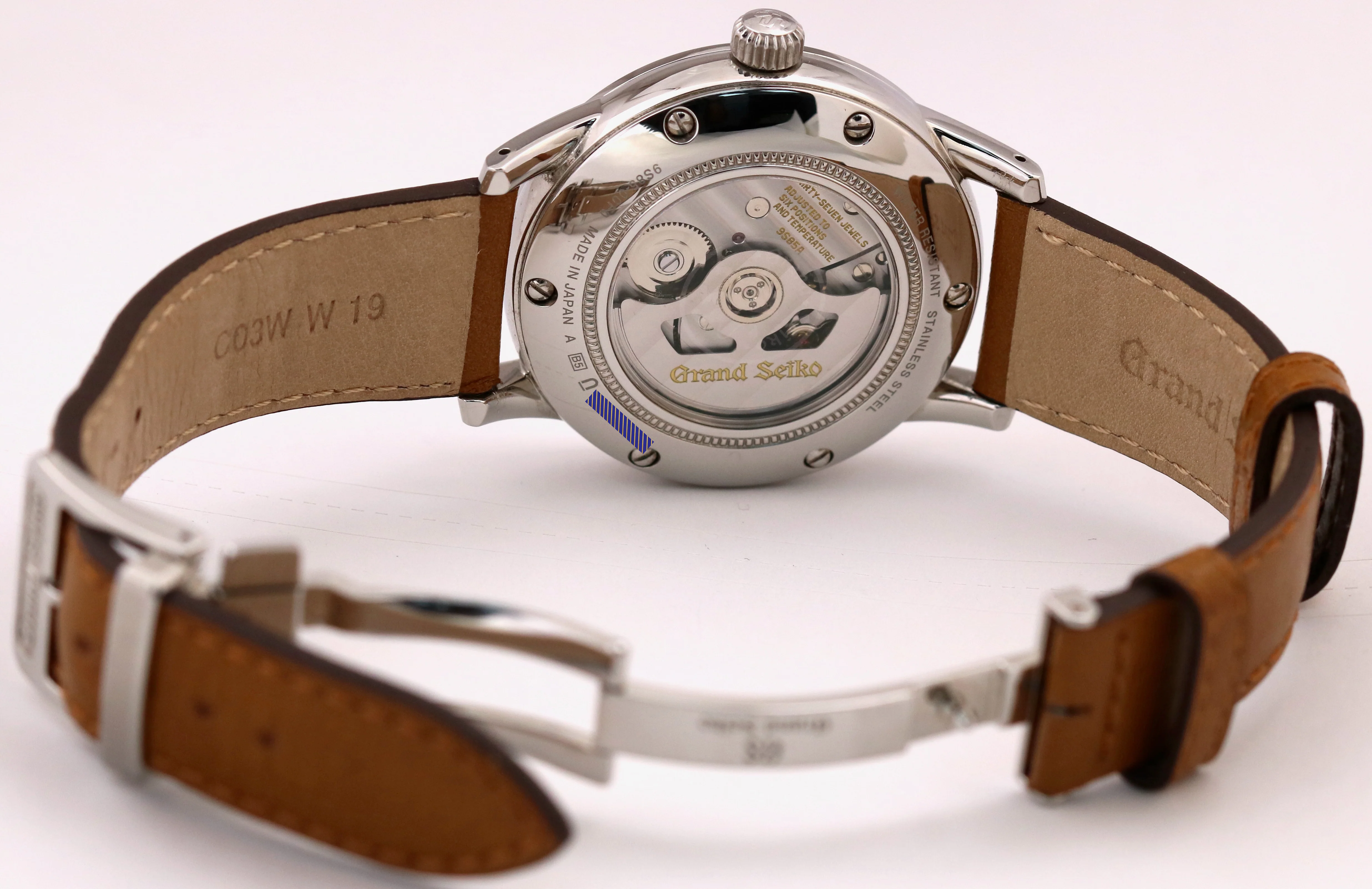 Grand Seiko Heritage Hi-Beat IVORY Steel Leather Automatic 40mm SBGH013 BOX - Image 8