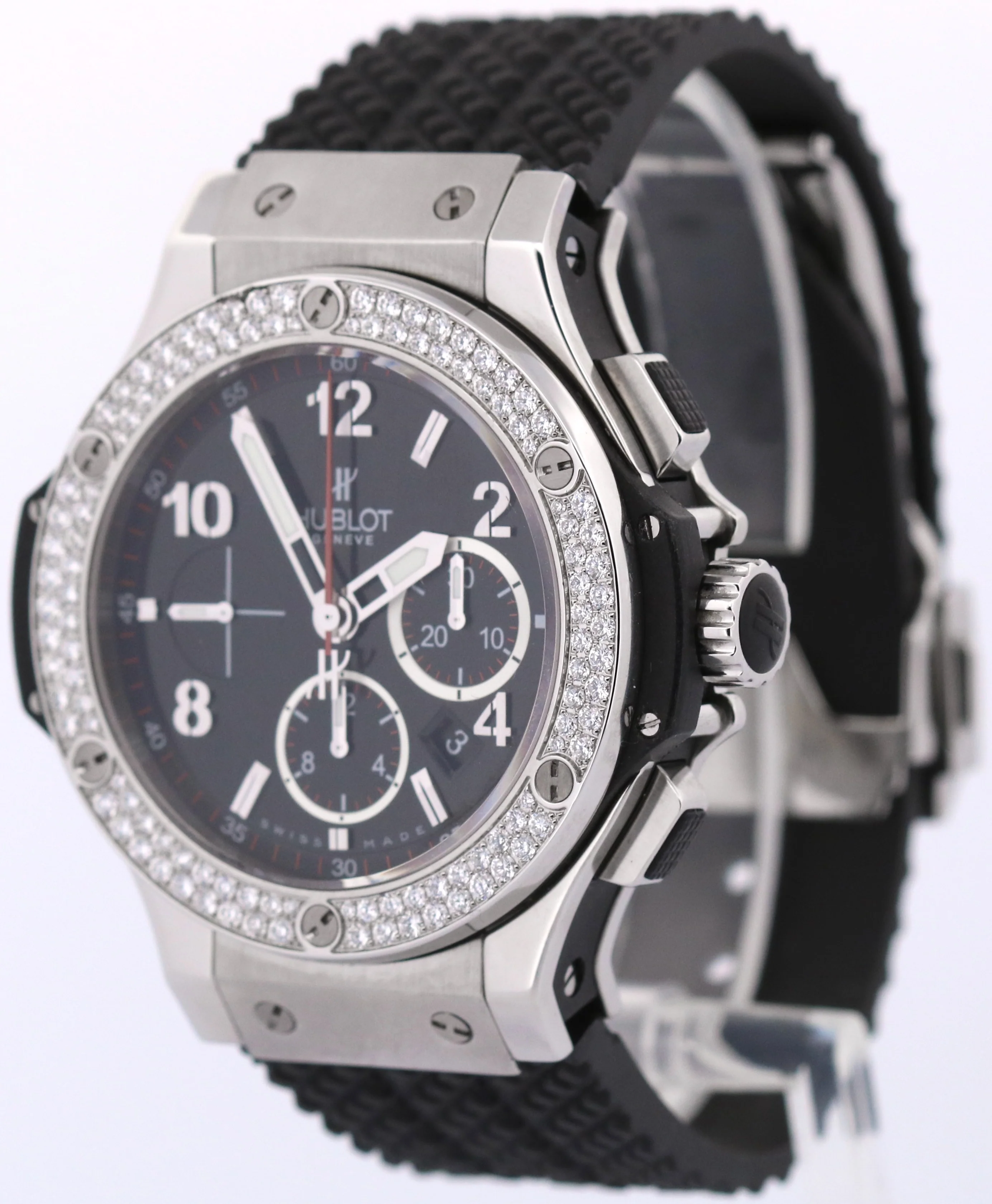 Hublot Big Bang BLACK DIAMOND Stainless Steel 44mm Rubber 301.SX.130.RX.114 - Image 3