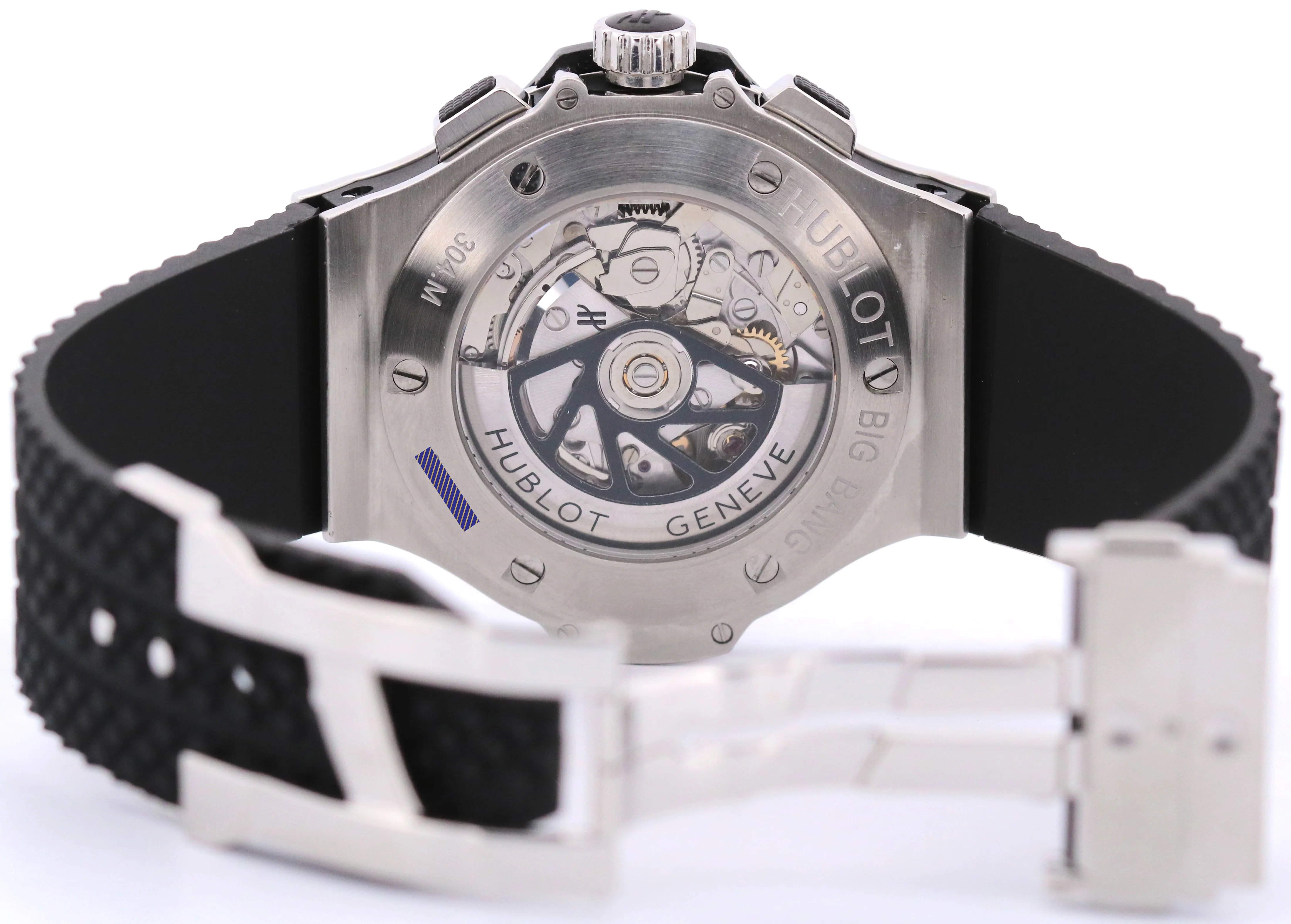 Hublot Big Bang BLACK DIAMOND Stainless Steel 44mm Rubber 301.SX.130.RX.114 - Image 7