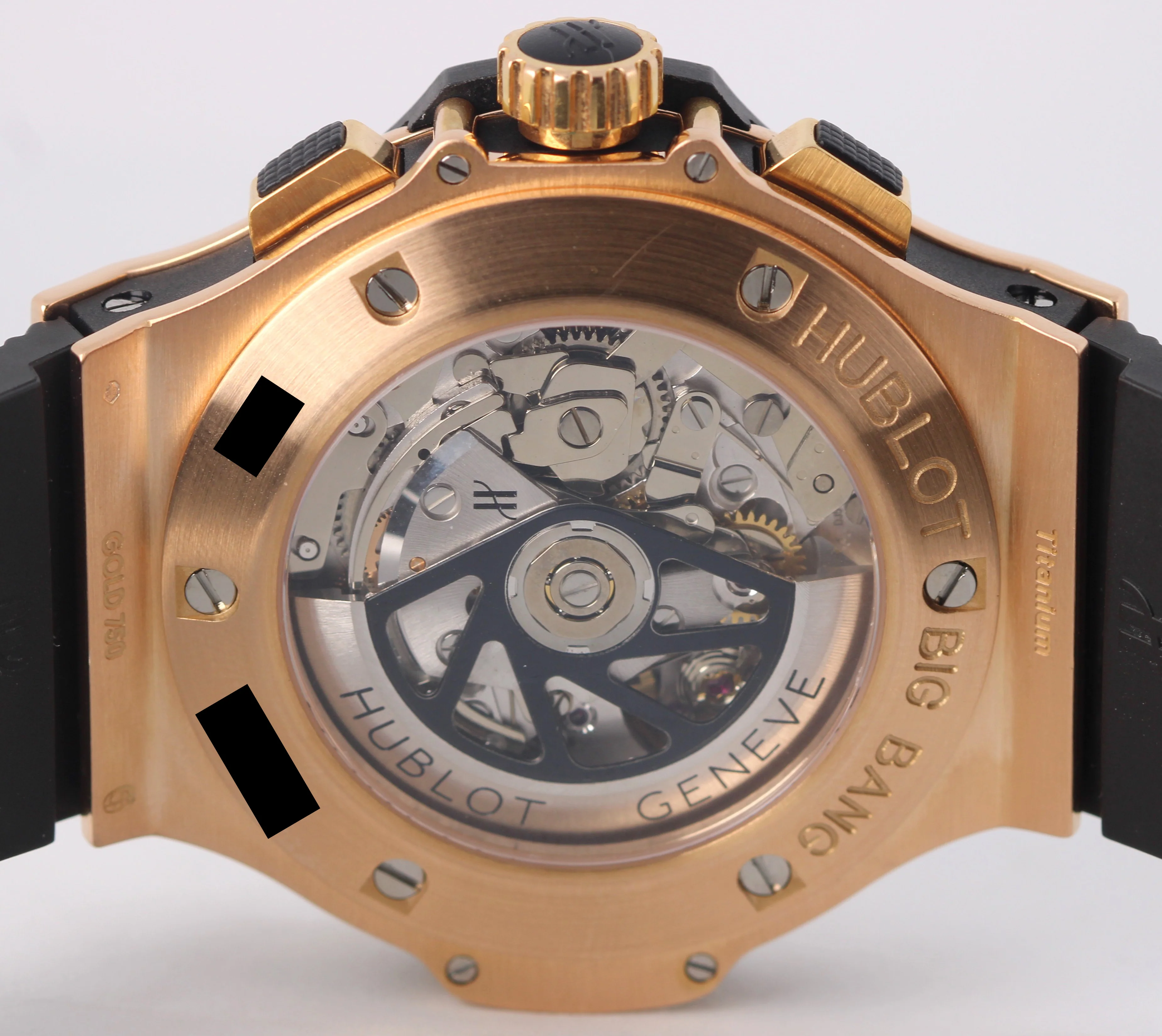 Hublot Big Bang Chronograph 18k Rose Gold DIAMOND Black 44mm 301.PX.1180.RX.1104 - Image 9