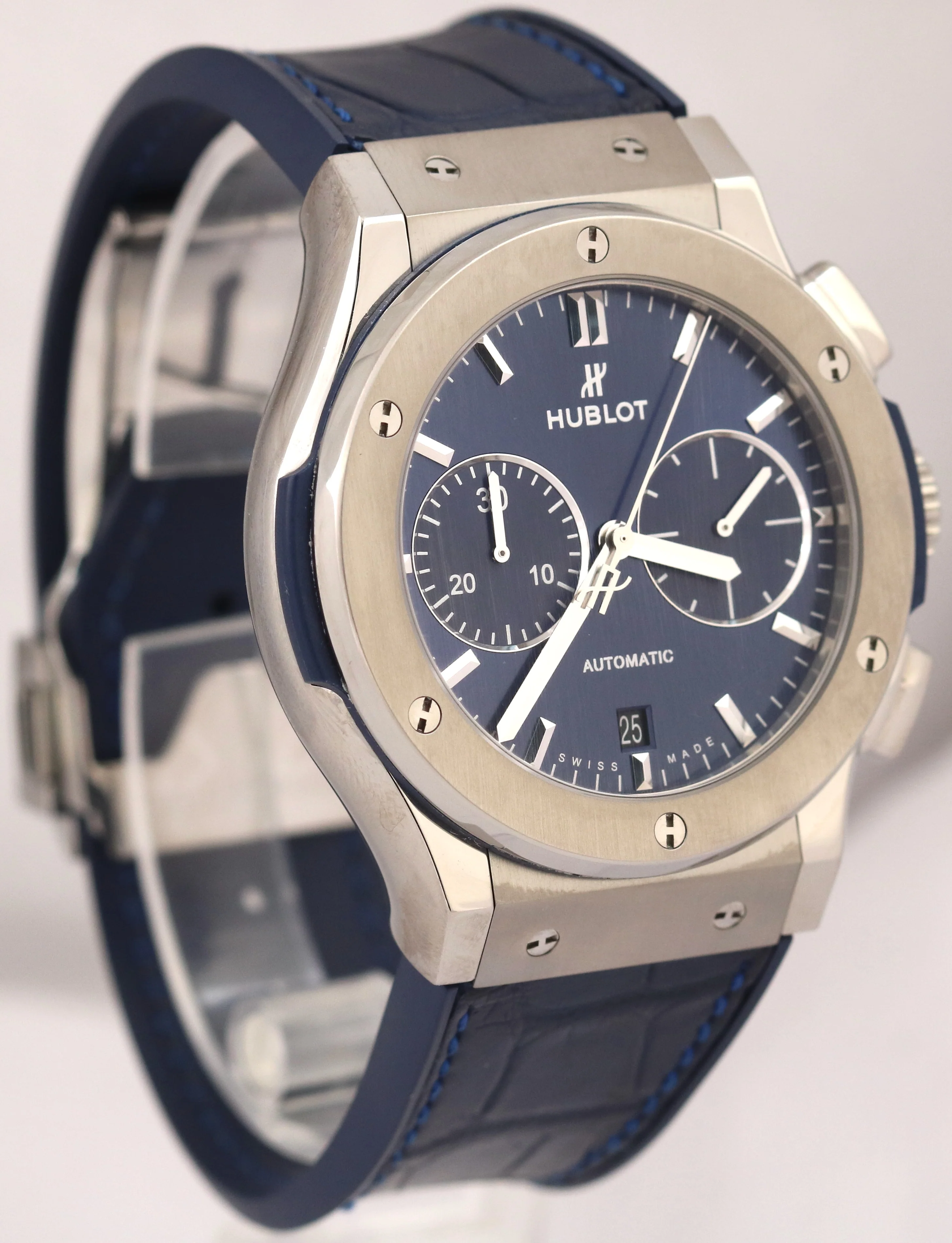Hublot Classic BLUE Classic Fusion Chronograph Titanium 45mm 521.NX.7170.RX - Image 4