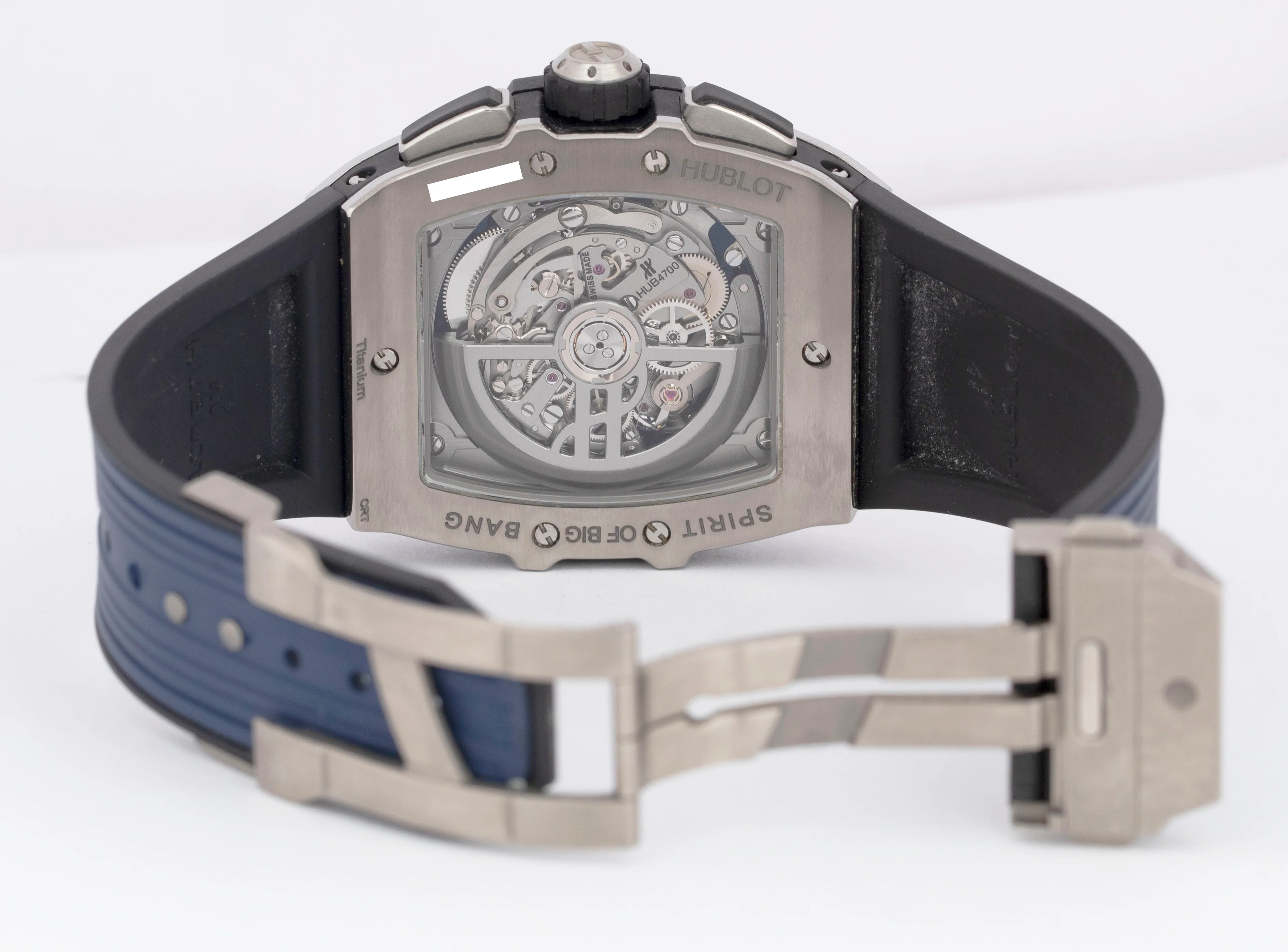 Hublot Spirit of Big Bang Titanium Blue Ceramic 42 Skeleton 642.NL.7170.RX Watch - Image 6