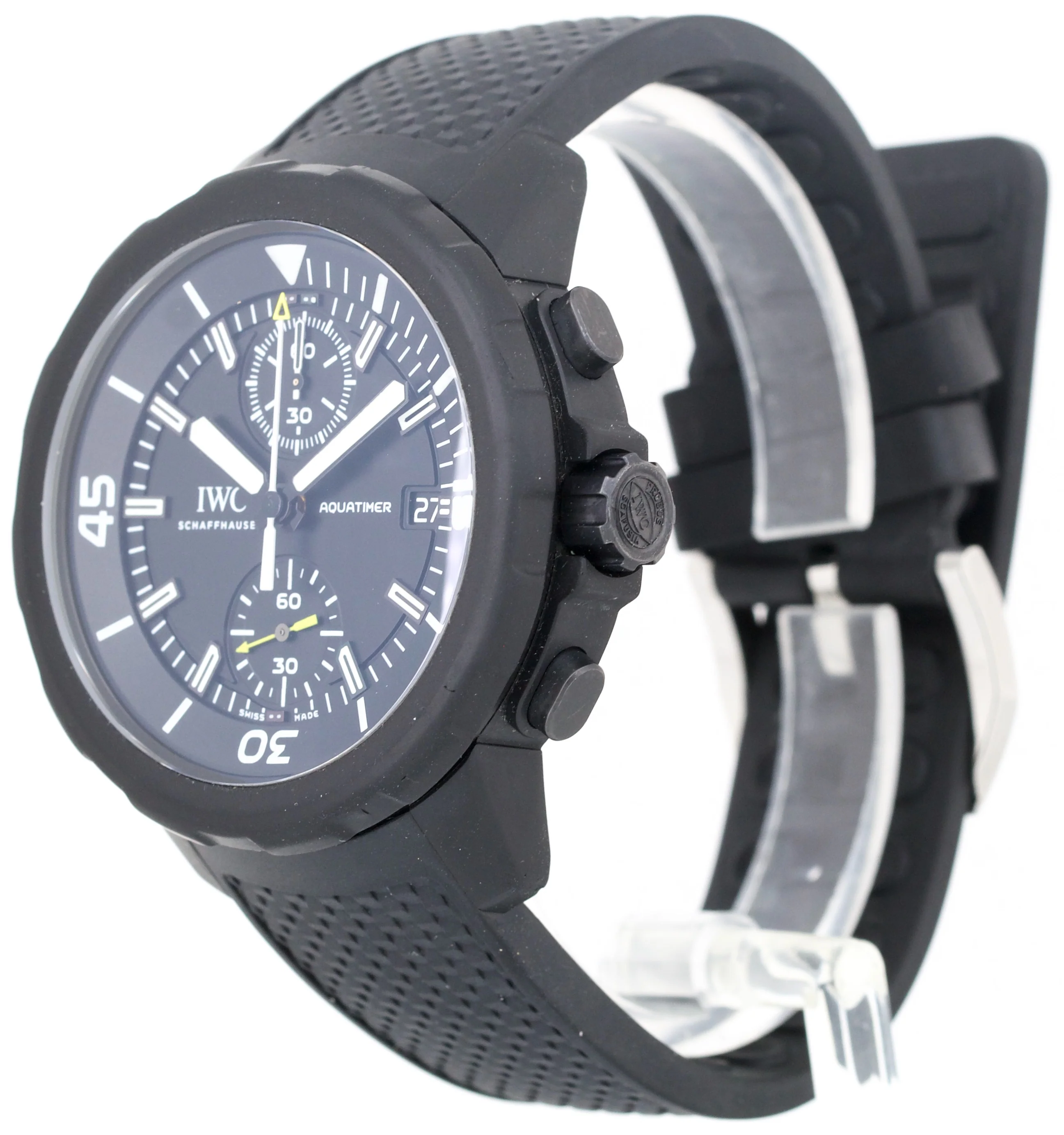 IWC Aquatimer Chronograph Galapagos Island 45mm BLACK Steel Rubber IW379502 - Image 3