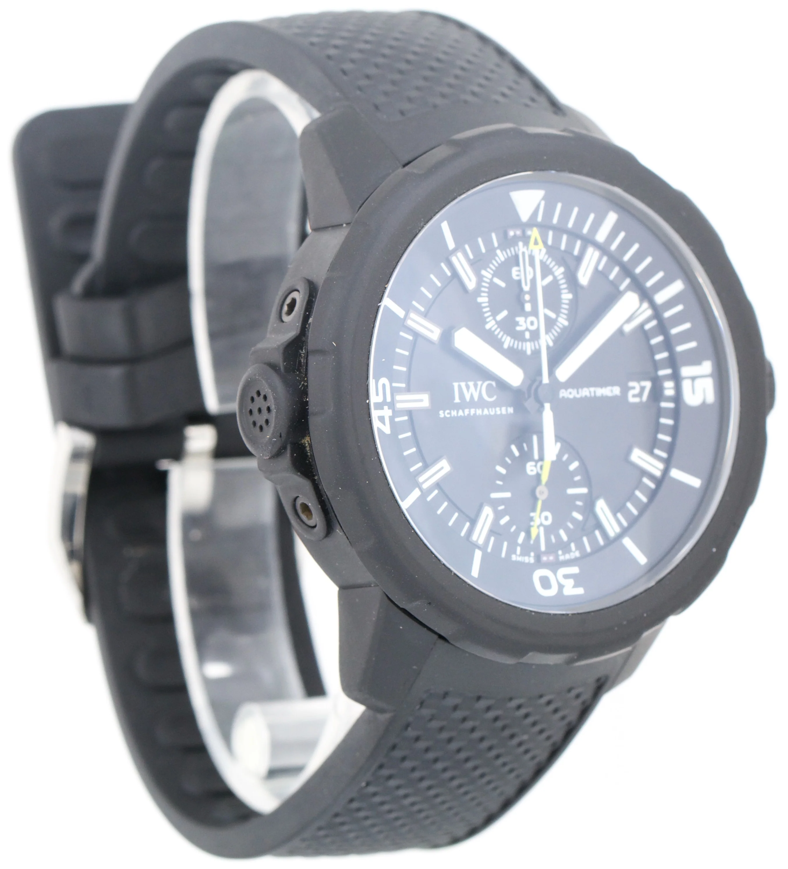 IWC Aquatimer Chronograph Galapagos Island 45mm BLACK Steel Rubber IW379502 - Image 4