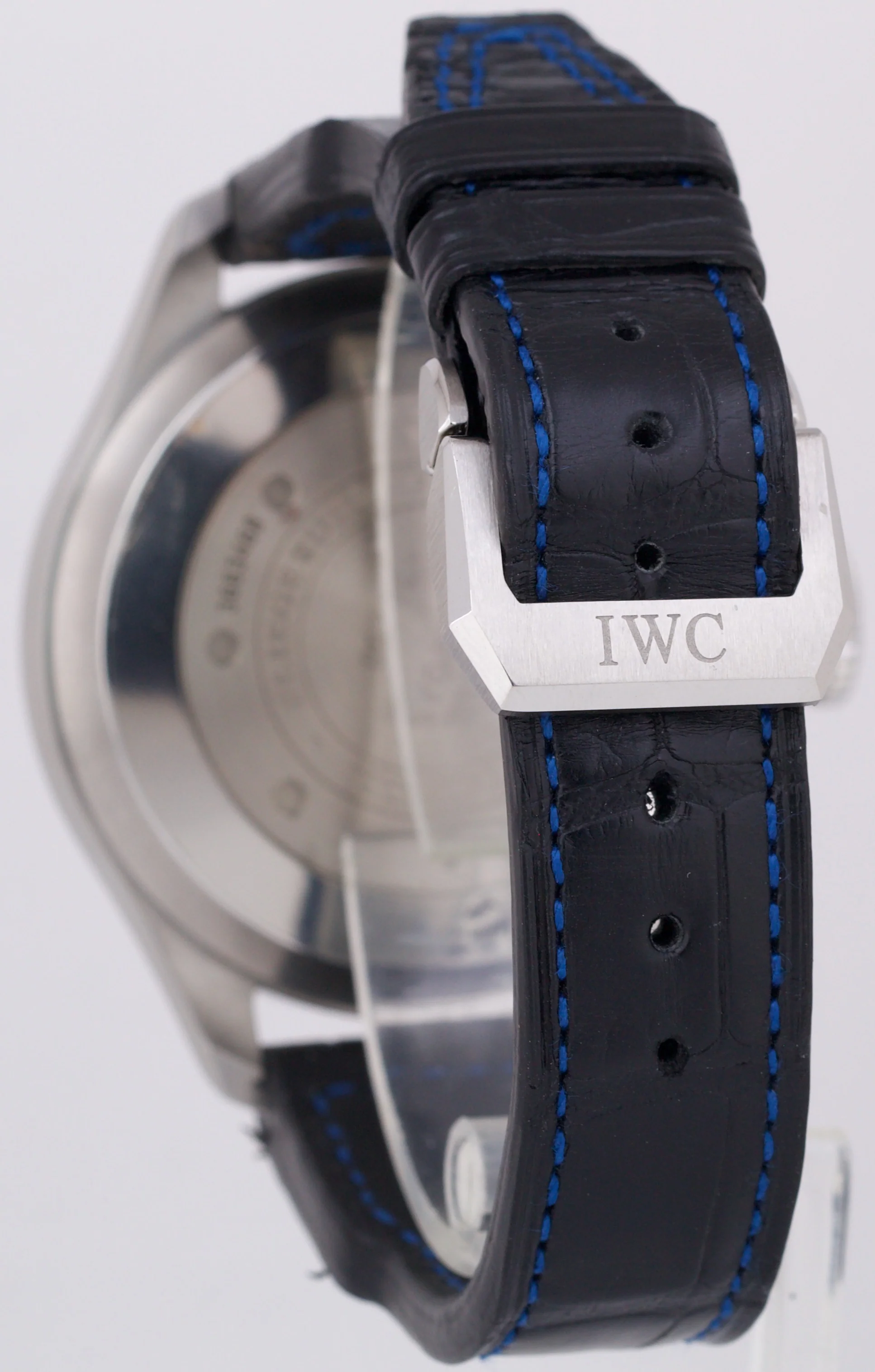 IWC Big Pilot BLUE VEGAS Boutique Edition 46mm BLUE Black Leather Steel IW500429 - Image 5